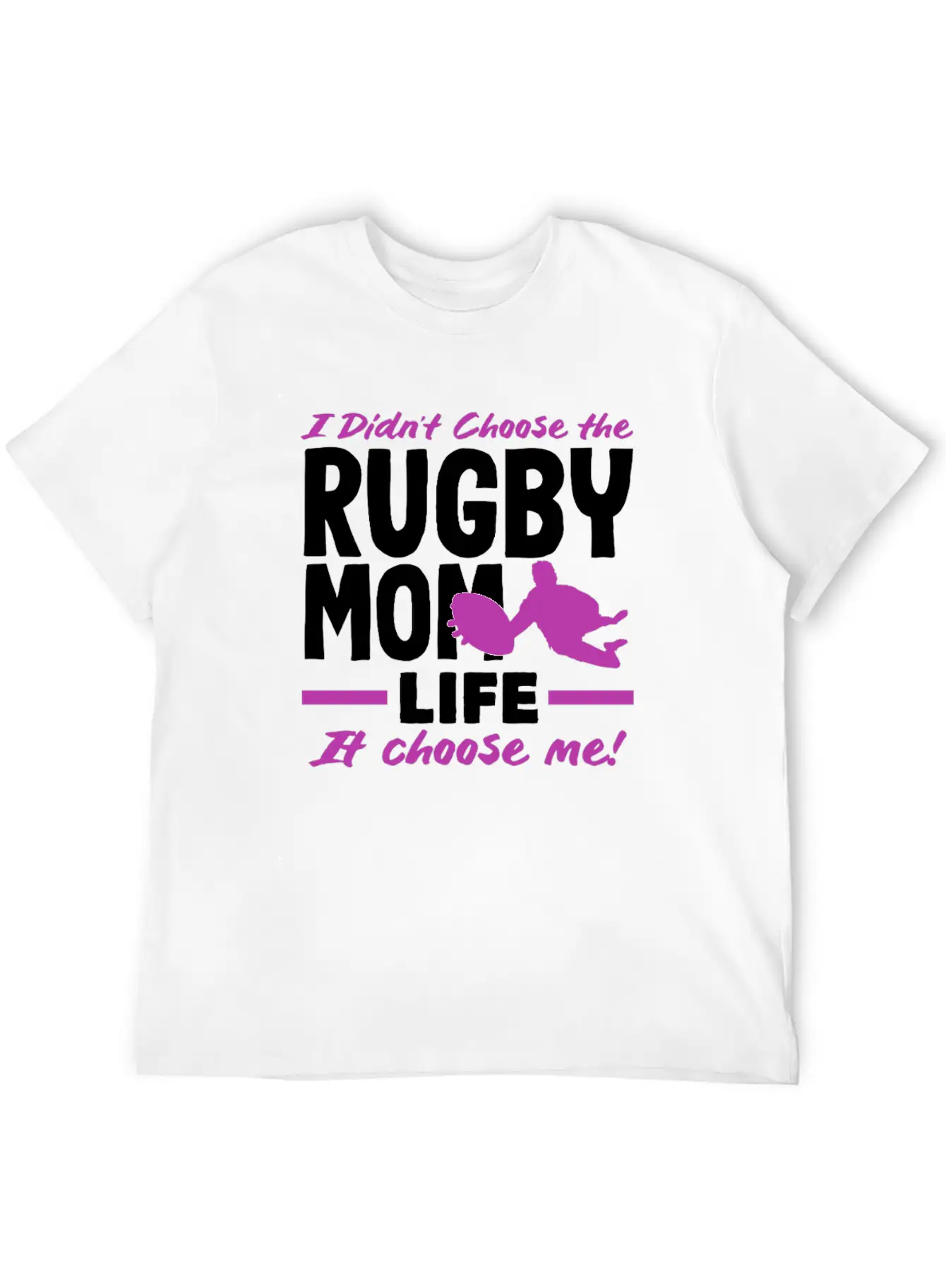 Rugby Player Mom Life Chose Me Classic Fit Graphic Tee For Daily Comfort – Unisex Cotton Shirt