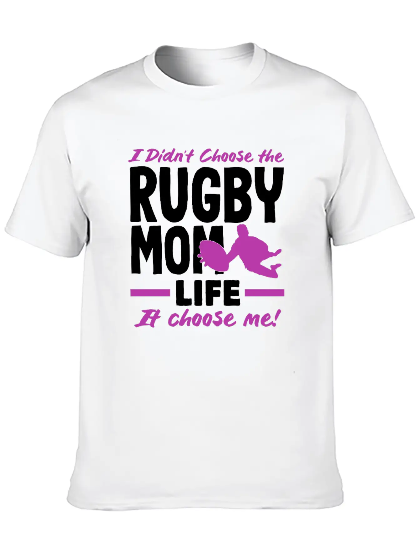 Rugby Player Mom Life Chose Me Classic Fit Graphic Tee For Daily Comfort – Unisex Cotton Shirt