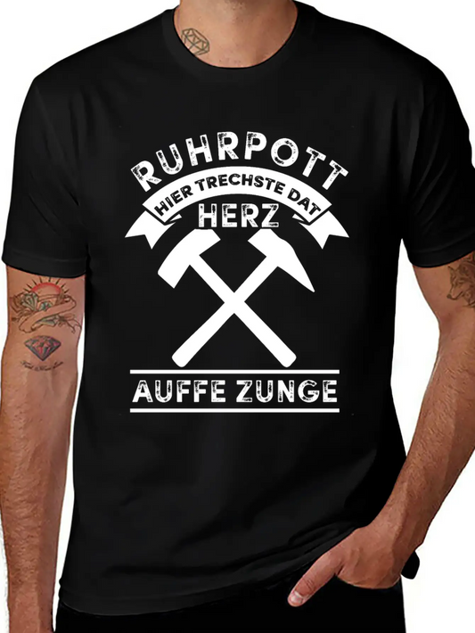 Ruhrpott Tshirt Sayings NRW Maloche Pütt Colliery Essential Cotton Tee For Daily Outfits – Unisex Style