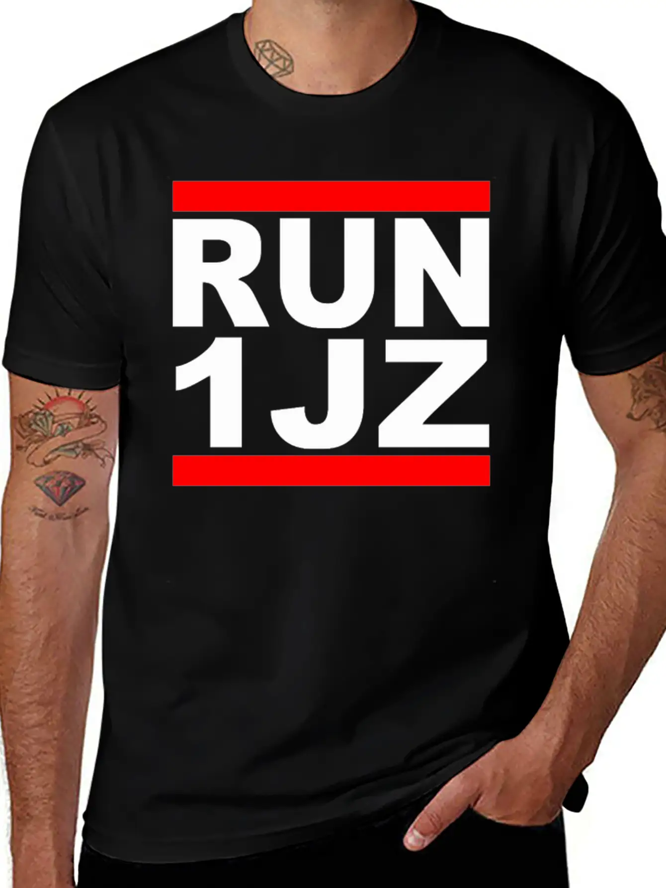 RUN 1JZ Essential Cotton Tee For Daily Outfits – Unisex Style