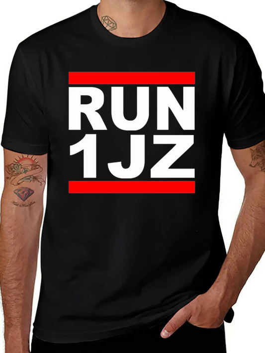 RUN 1JZ Essential Cotton Tee For Daily Outfits – Unisex Style