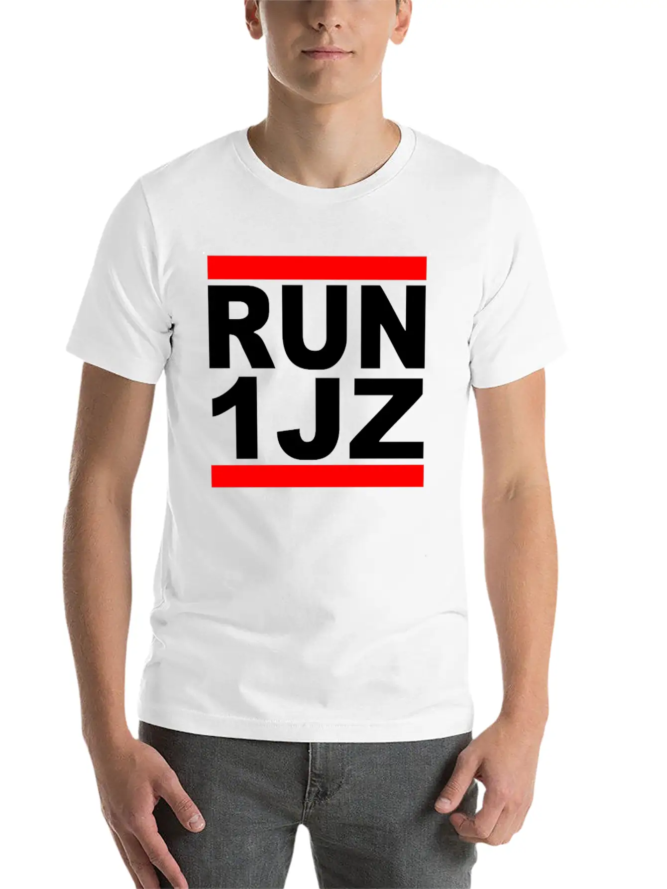 RUN 1JZ Essential Cotton Tee For Daily Outfits – Unisex Style