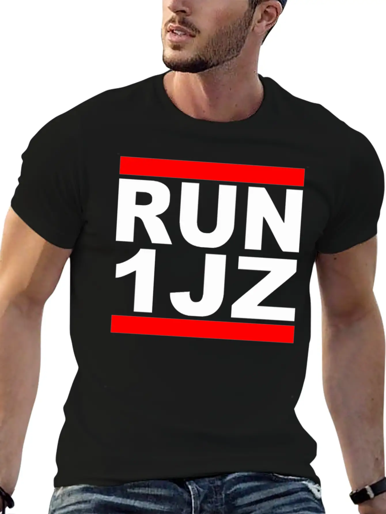 RUN 1JZ Essential Cotton Tee For Daily Outfits – Unisex Style
