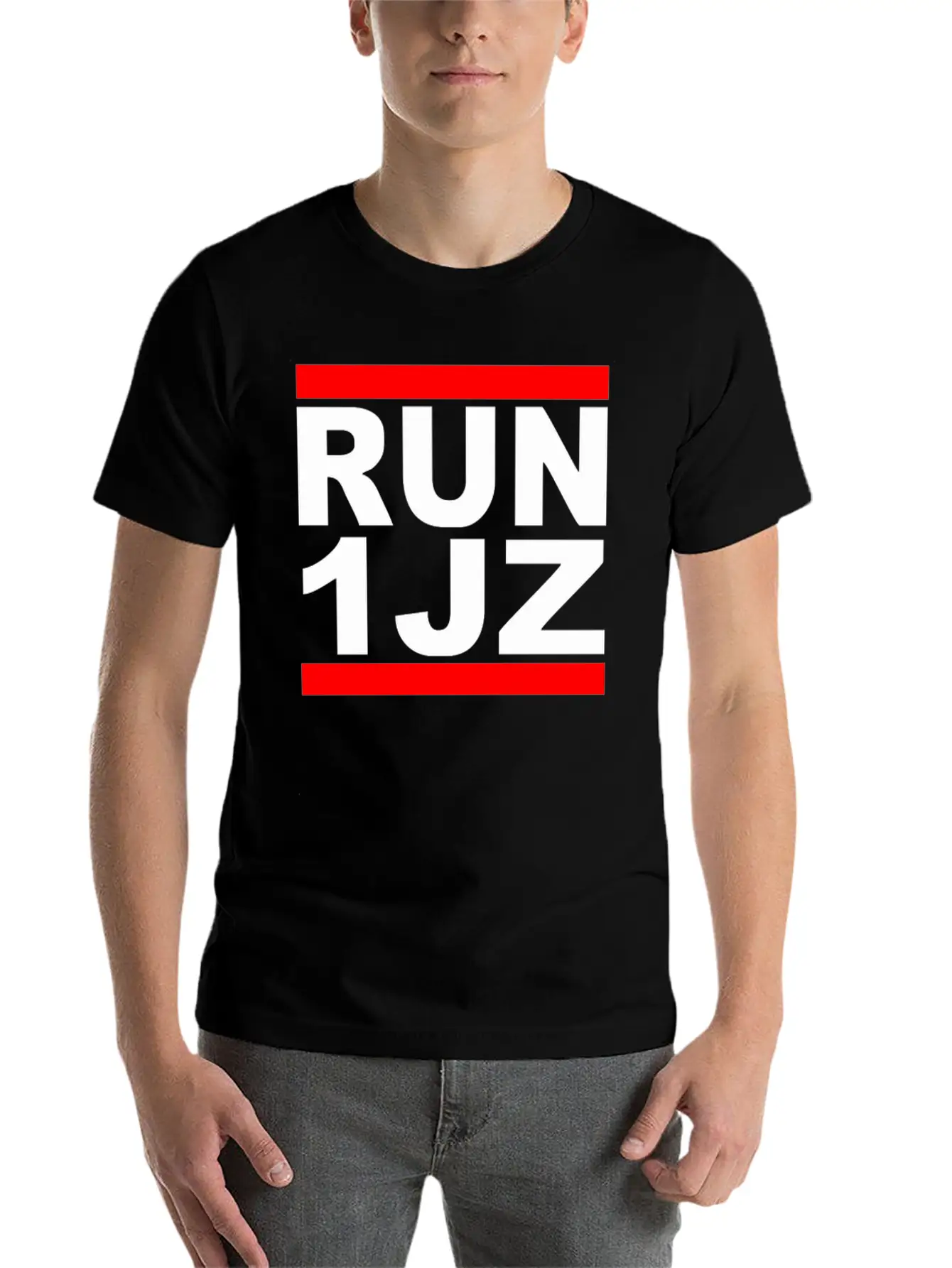 RUN 1JZ Essential Cotton Tee For Daily Outfits – Unisex Style