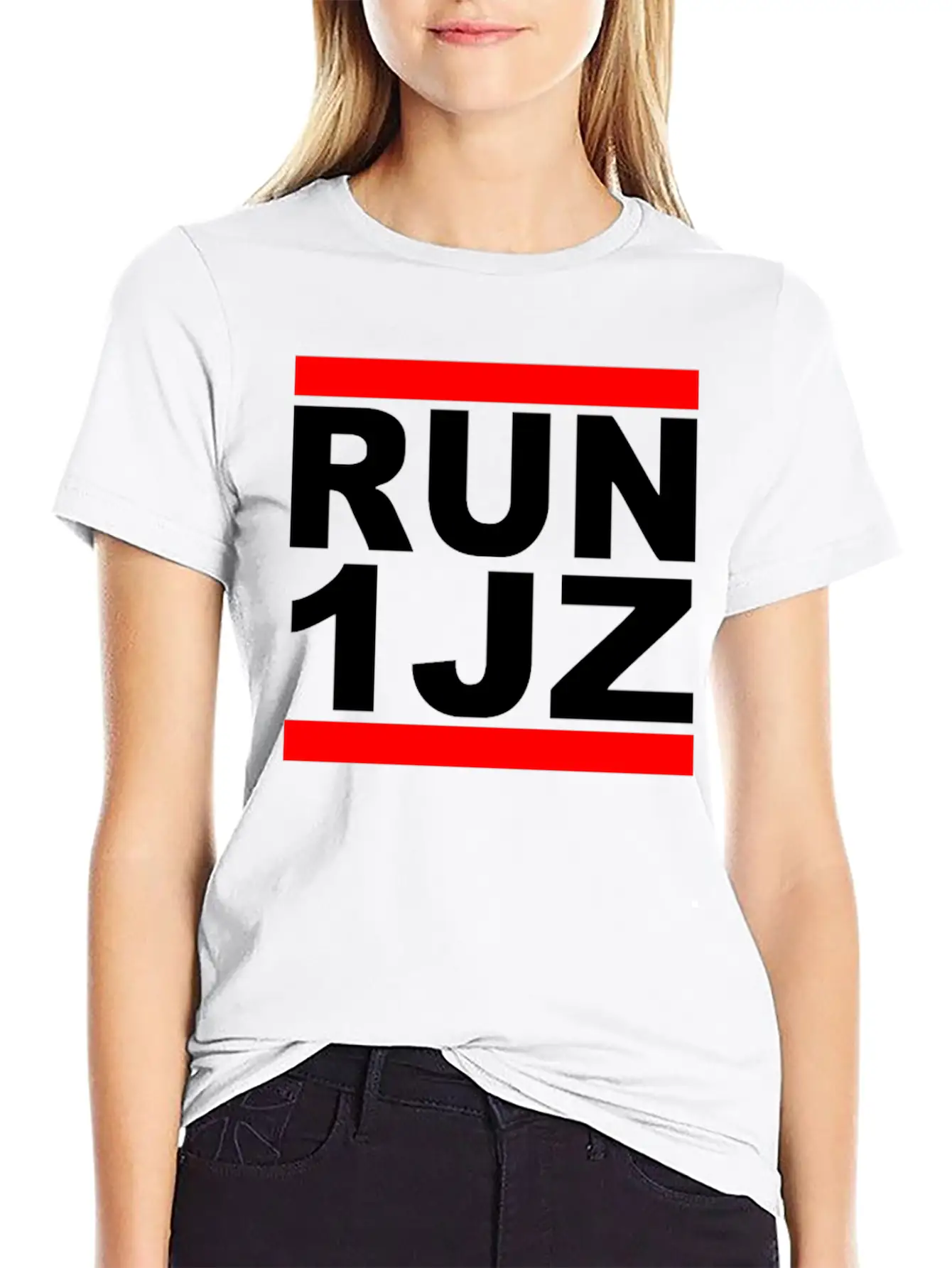 RUN 1JZ Essential Cotton Tee For Daily Outfits – Unisex Style
