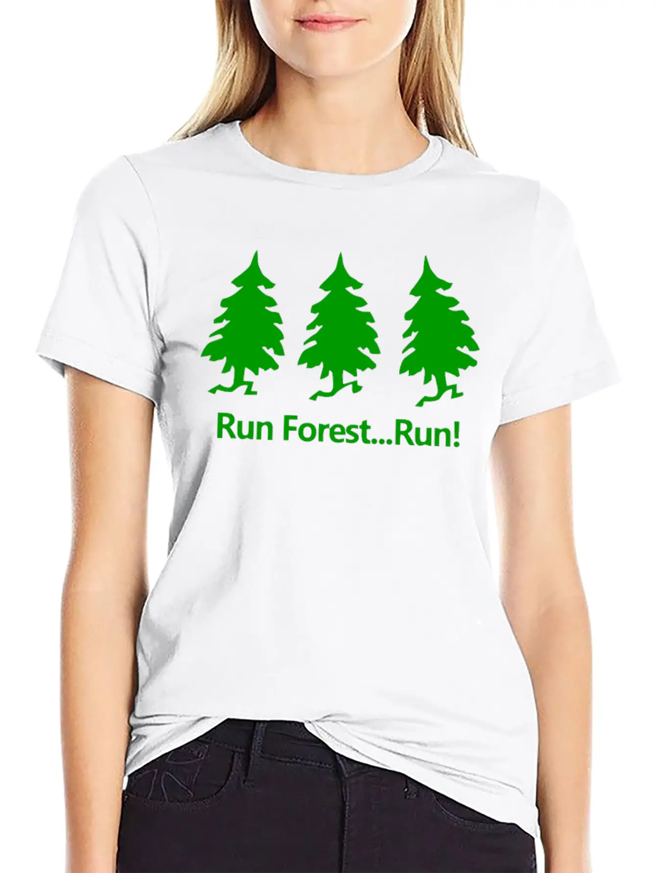 Run Forest Run Unisex Casual T-Shirt ��� Clean Design For Daily Comfort