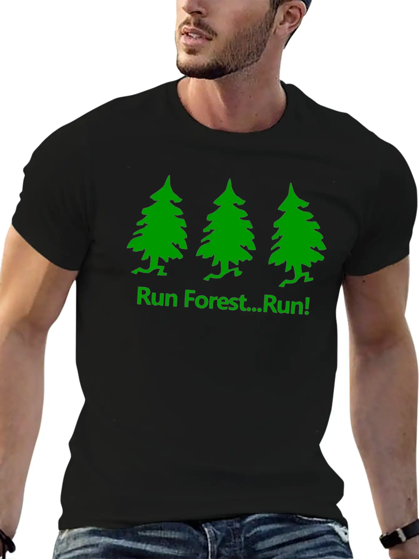 Run Forest Run Unisex Casual T-Shirt ��� Clean Design For Daily Comfort