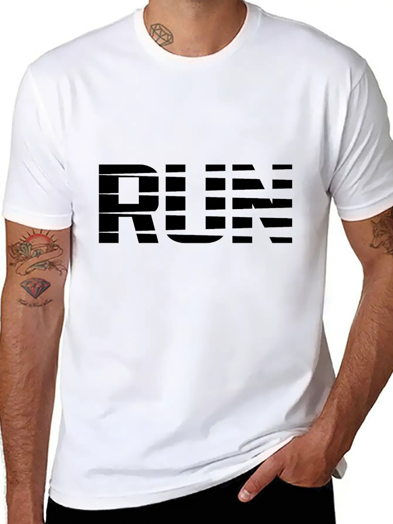 Run Running Essential Cotton Tee For Daily Outfits – Unisex Style