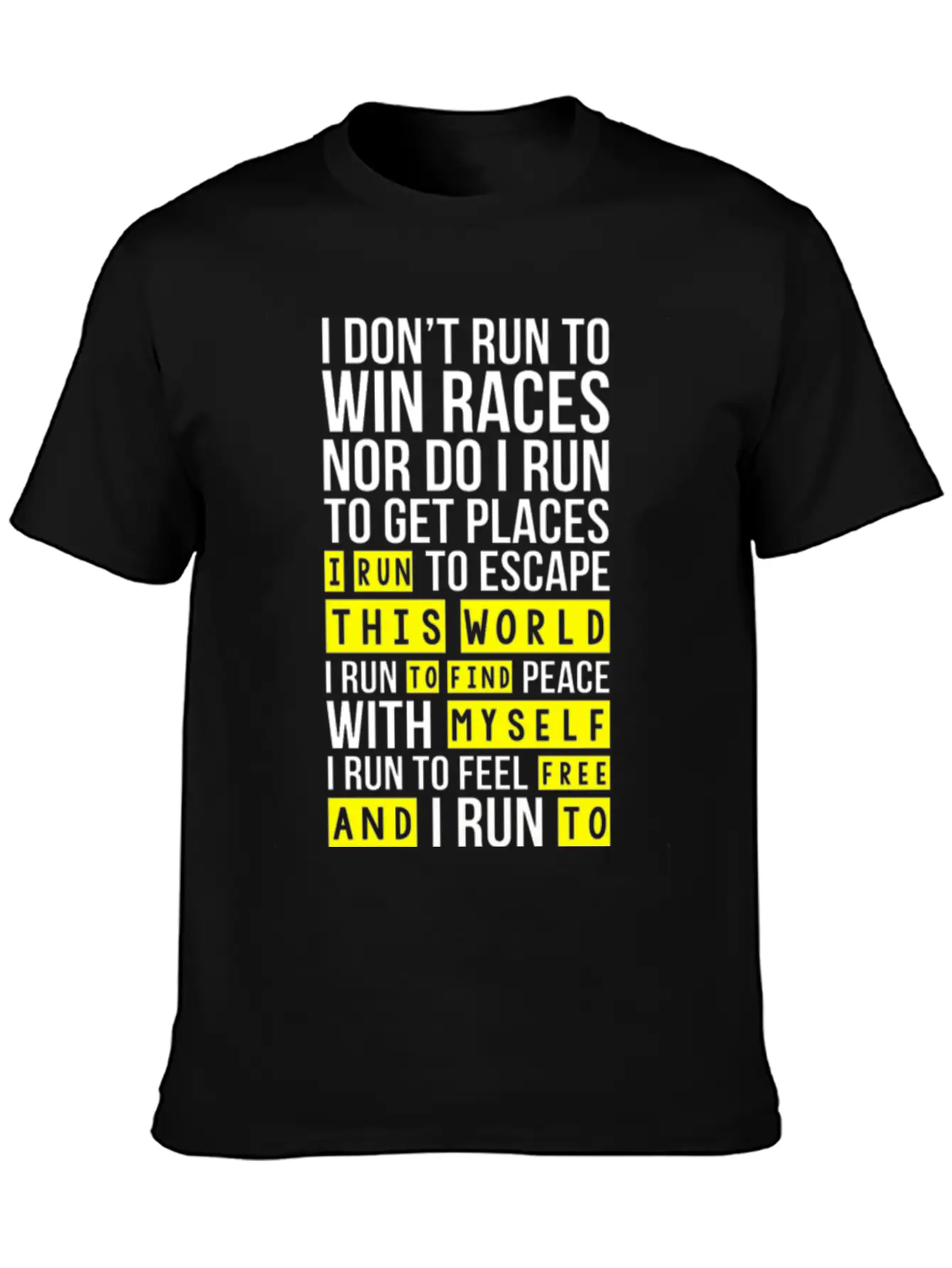 Run To Feel Strong Races Win Funny Shirt Essential Cotton Tee For Daily Outfits – Unisex Style