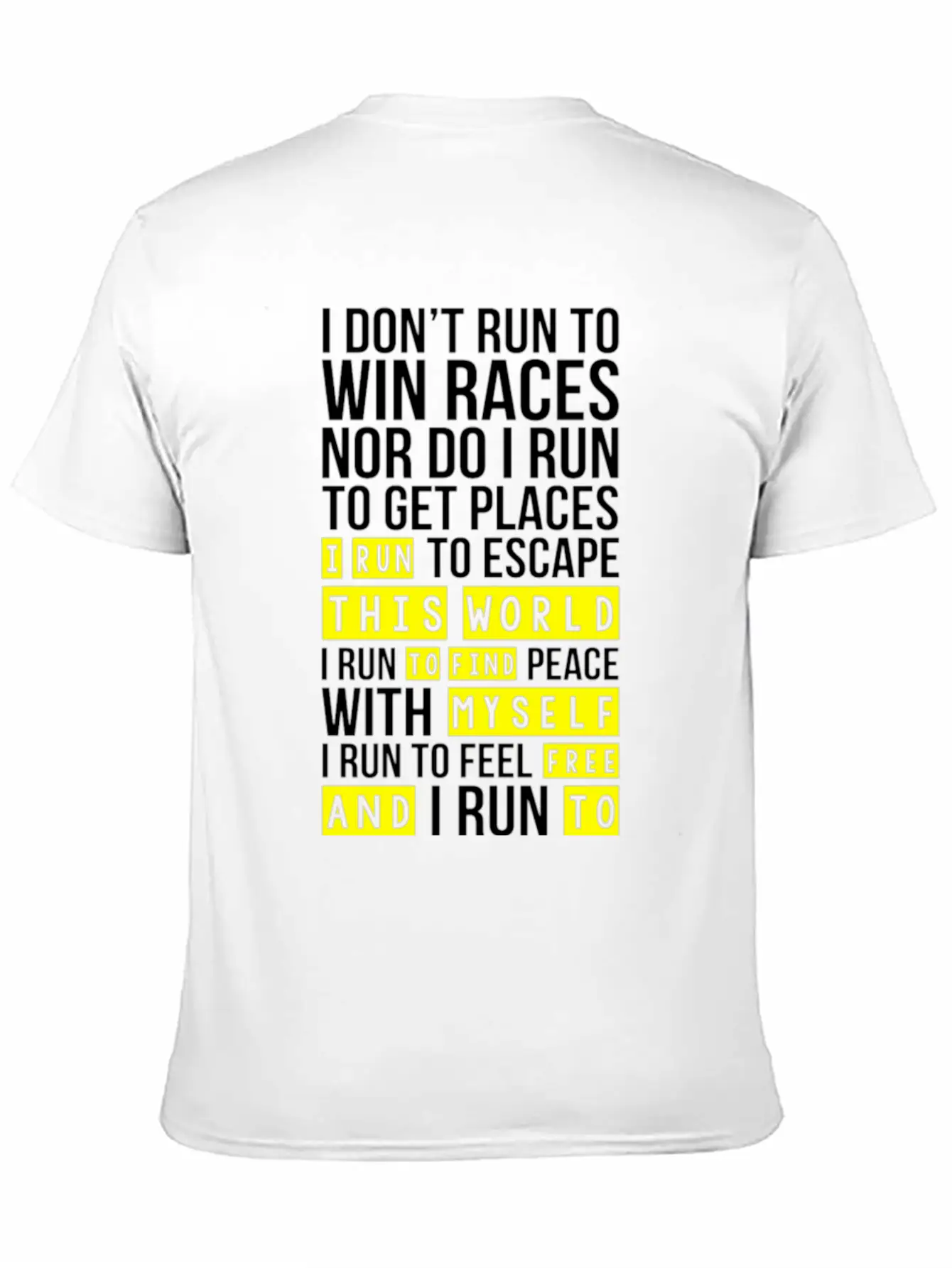 Run To Feel Strong Races Win Funny Shirt Essential Cotton Tee For Daily Outfits – Unisex Style