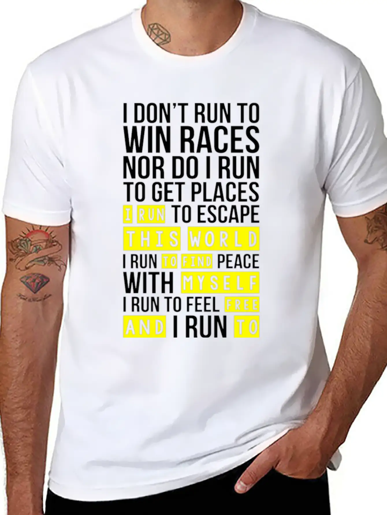 Run To Feel Strong Races Win Funny Shirt Essential Cotton Tee For Daily Outfits – Unisex Style