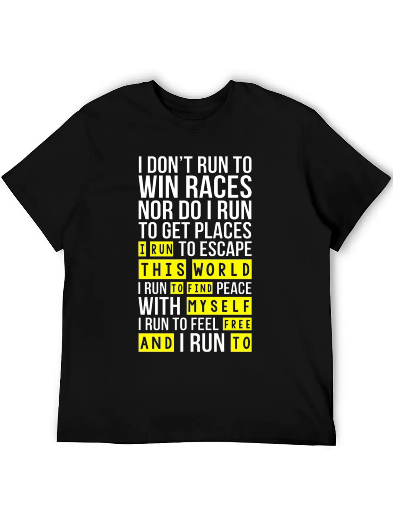 Run To Feel Strong Races Win Funny Shirt Essential Cotton Tee For Daily Outfits – Unisex Style