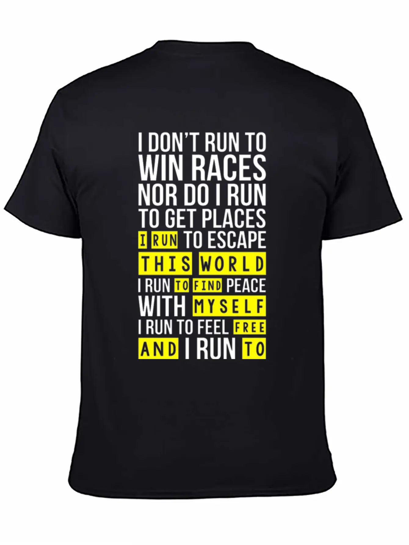 Run To Feel Strong Races Win Funny Shirt Essential Cotton Tee For Daily Outfits – Unisex Style