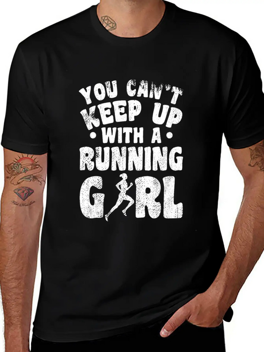 Running Girl Unisex Casual T-Shirt – Clean Design For Daily Comfort