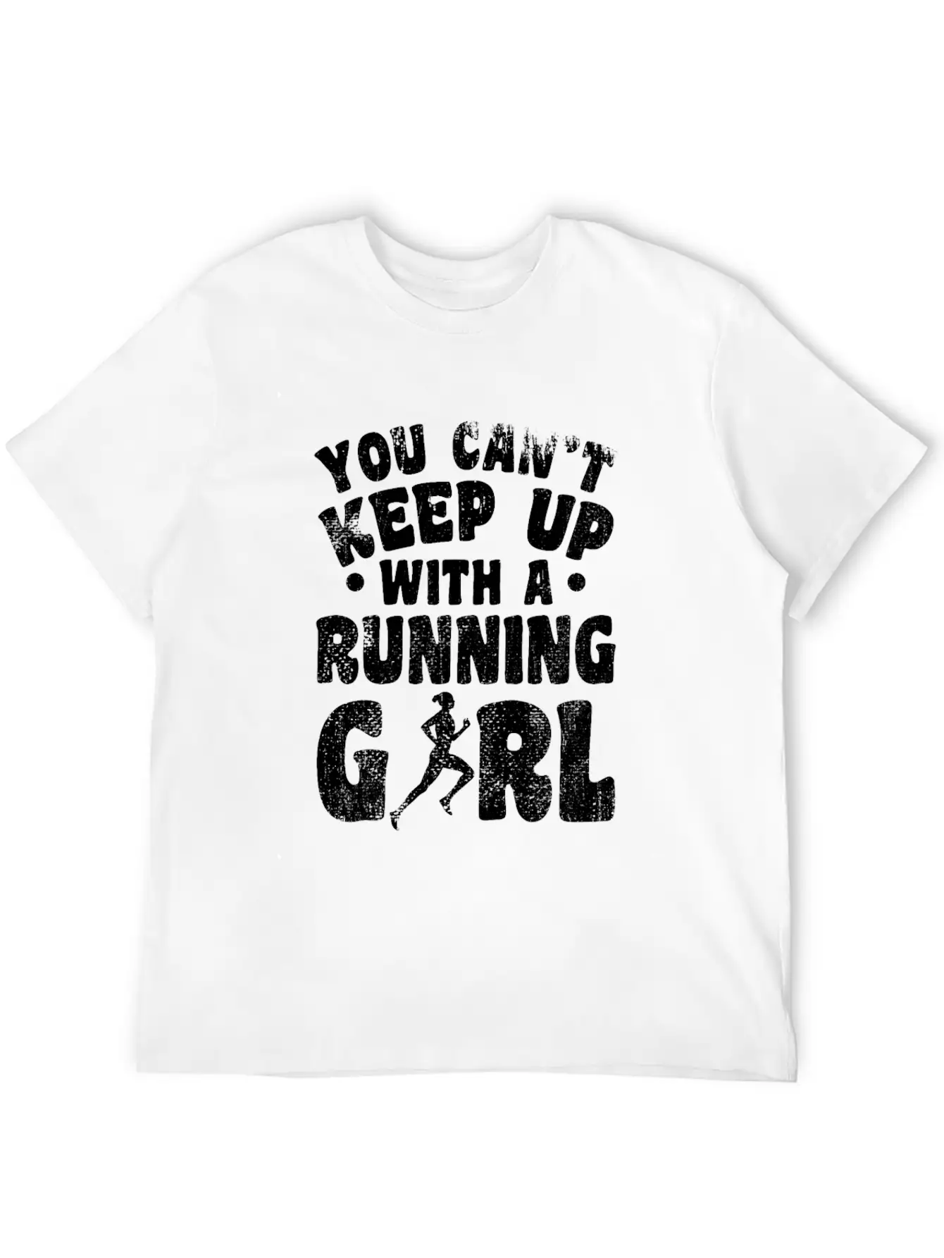 Running Girl Unisex Casual T-Shirt – Clean Design For Daily Comfort