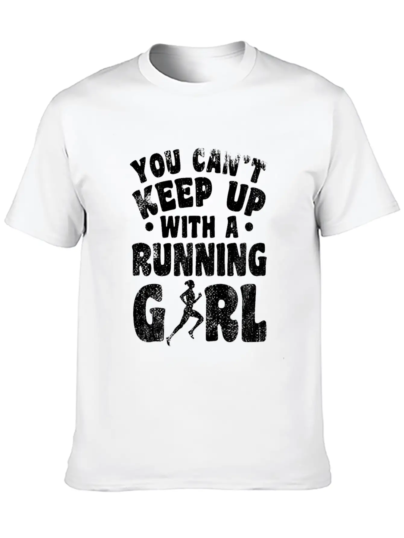 Running Girl Unisex Casual T-Shirt – Clean Design For Daily Comfort