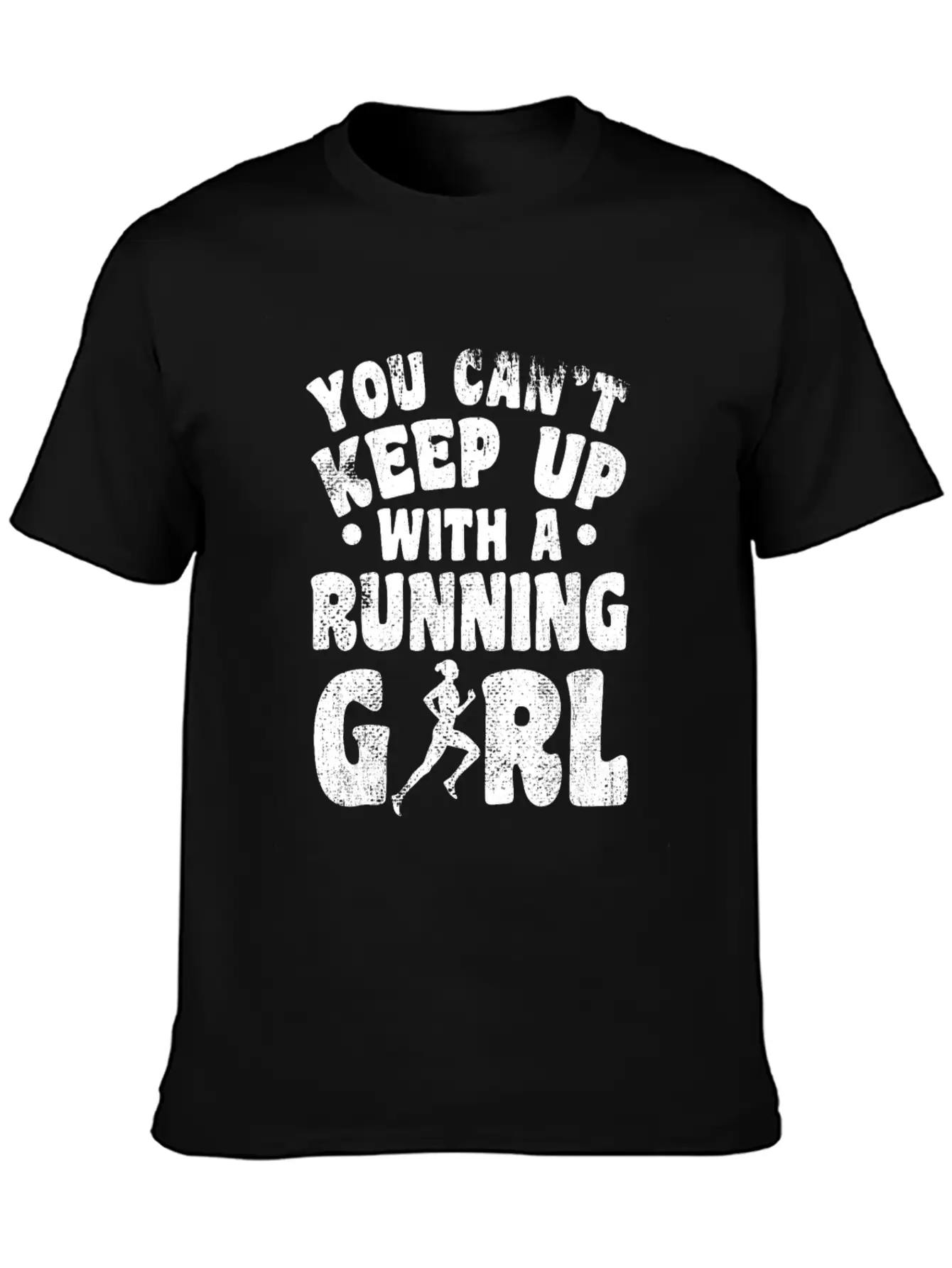 Running Girl Unisex Casual T-Shirt – Clean Design For Daily Comfort