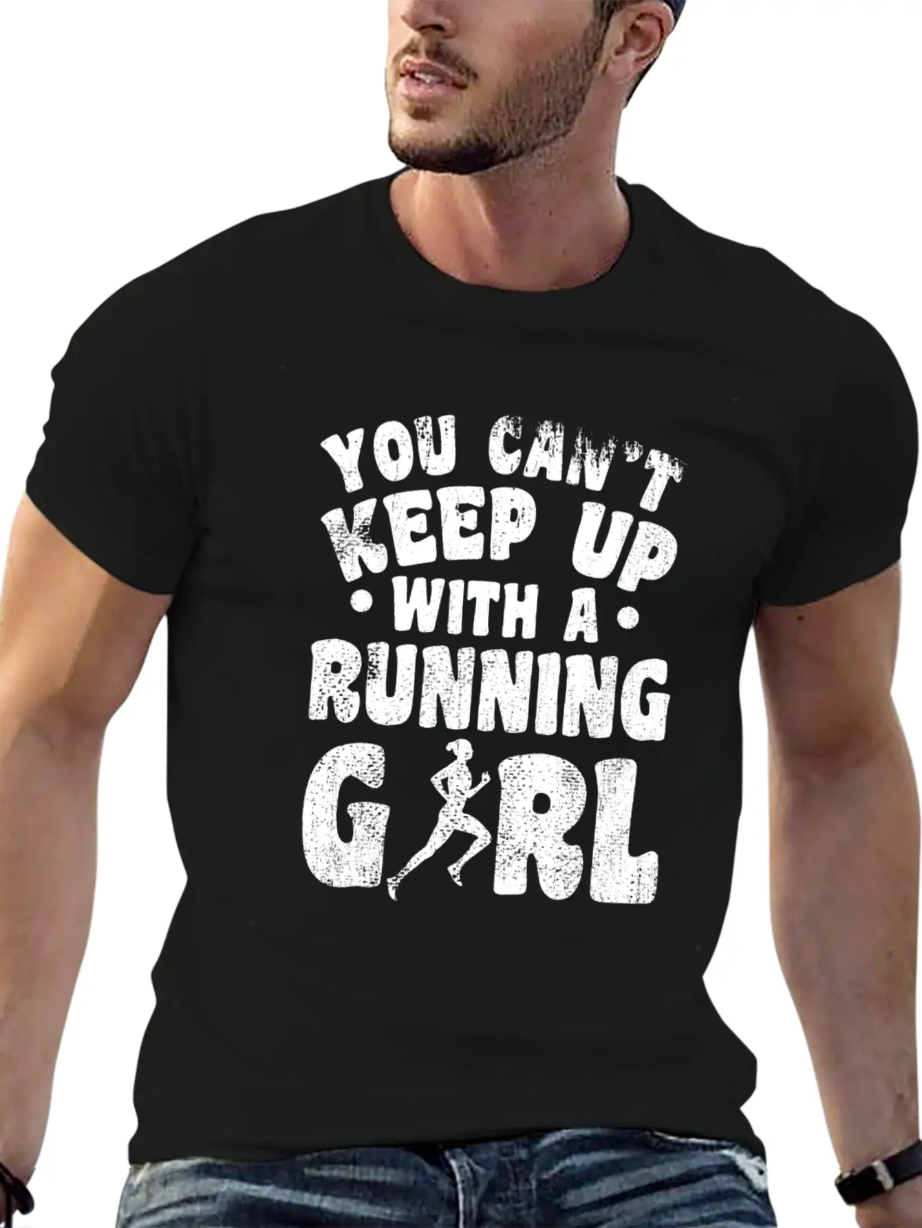 Running Girl Unisex Casual T-Shirt – Clean Design For Daily Comfort