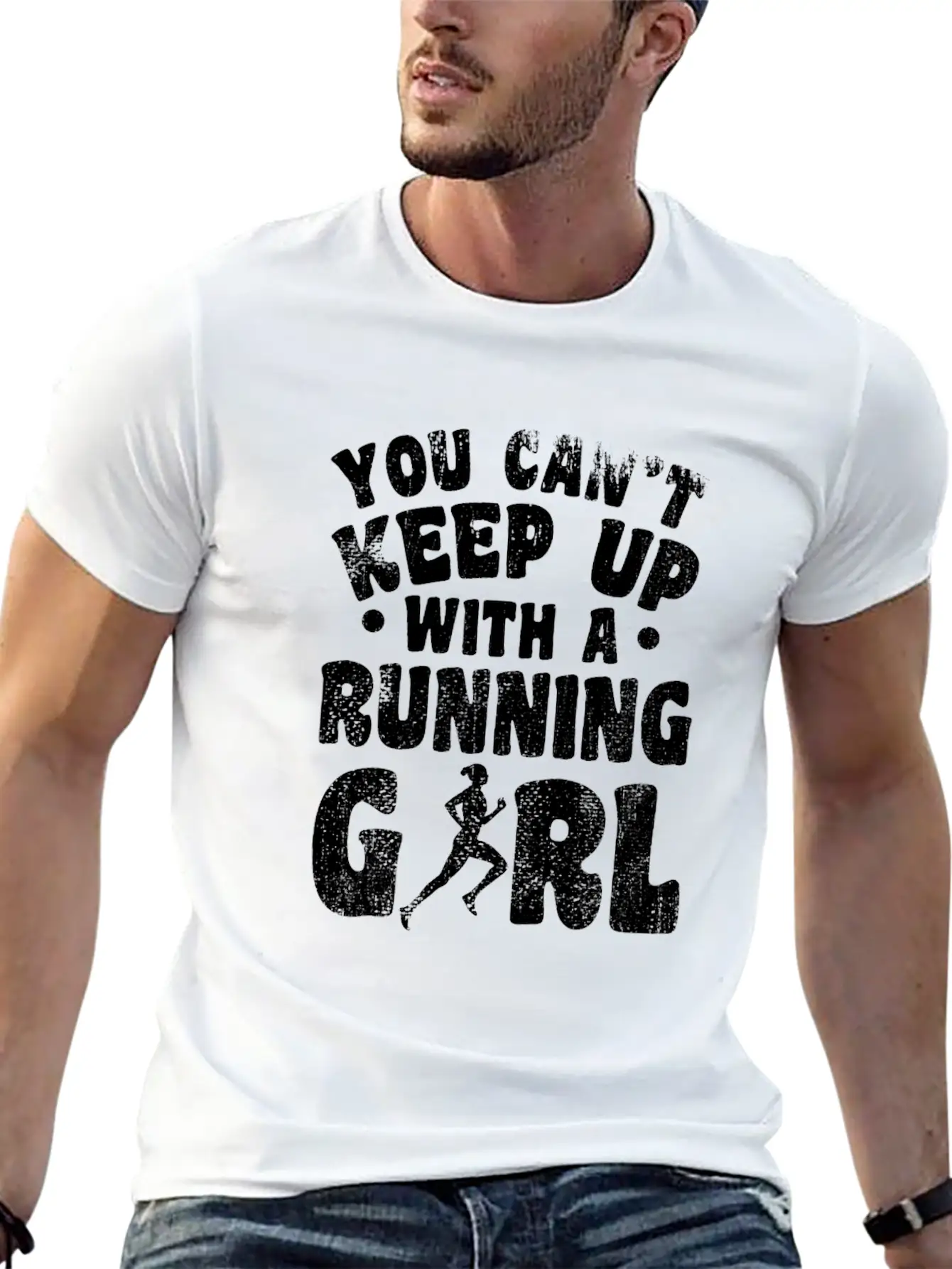 Running Girl Unisex Casual T-Shirt – Clean Design For Daily Comfort