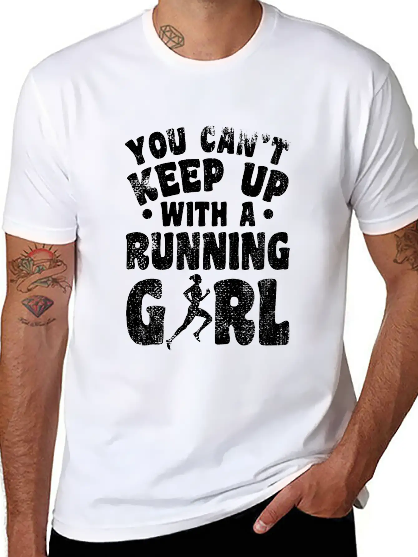 Running Girl Unisex Casual T-Shirt – Clean Design For Daily Comfort