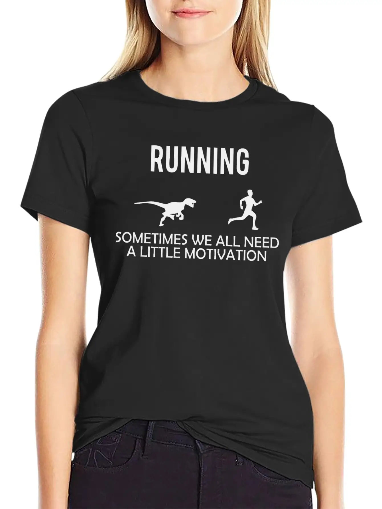 Running Motivation Lightweight Cotton T-Shirt – Daily Comfort Graphic Shirt