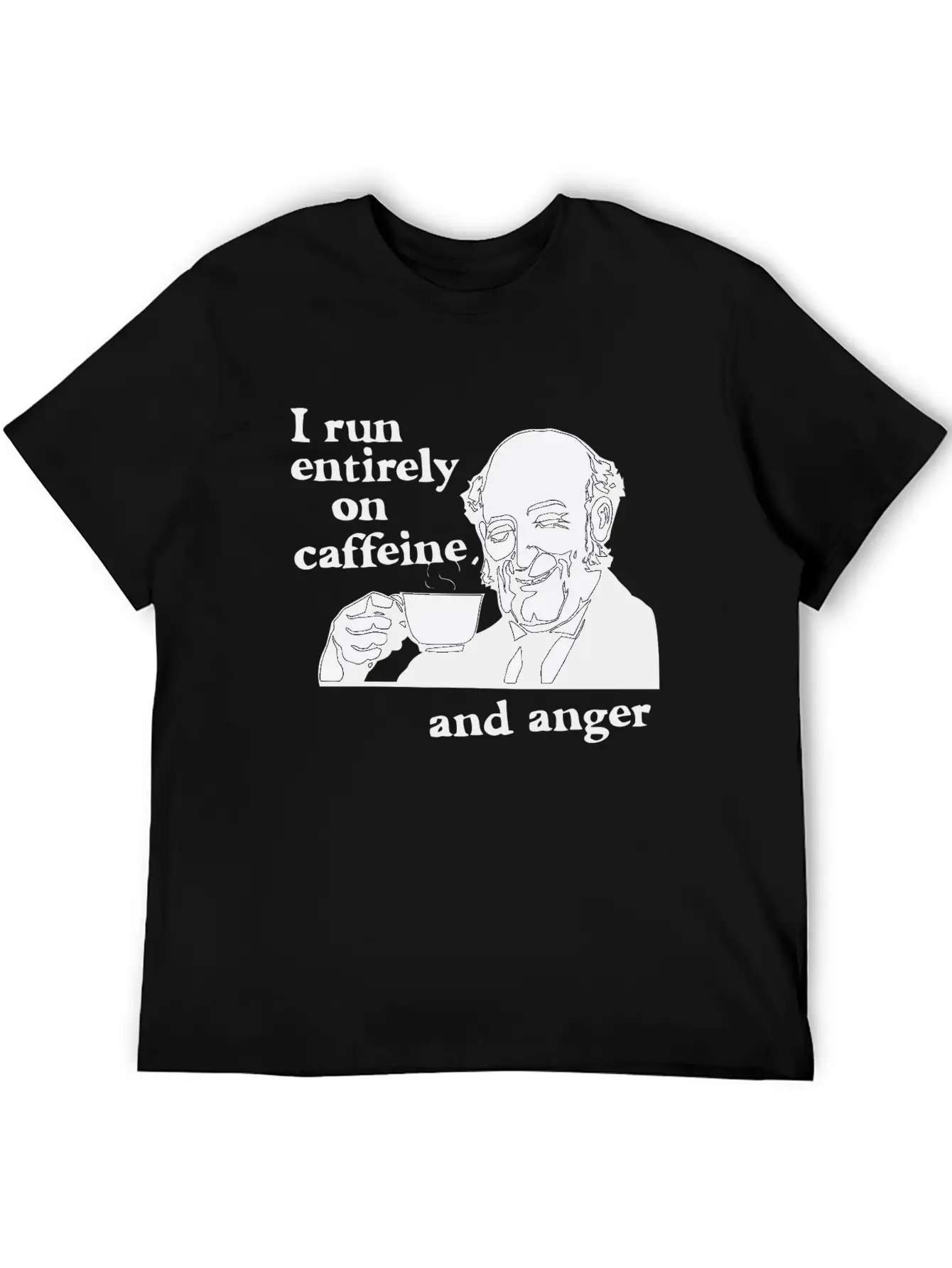 Running On Caffeine And Anger Essential Cotton Tee For Daily Outfits – Unisex Style