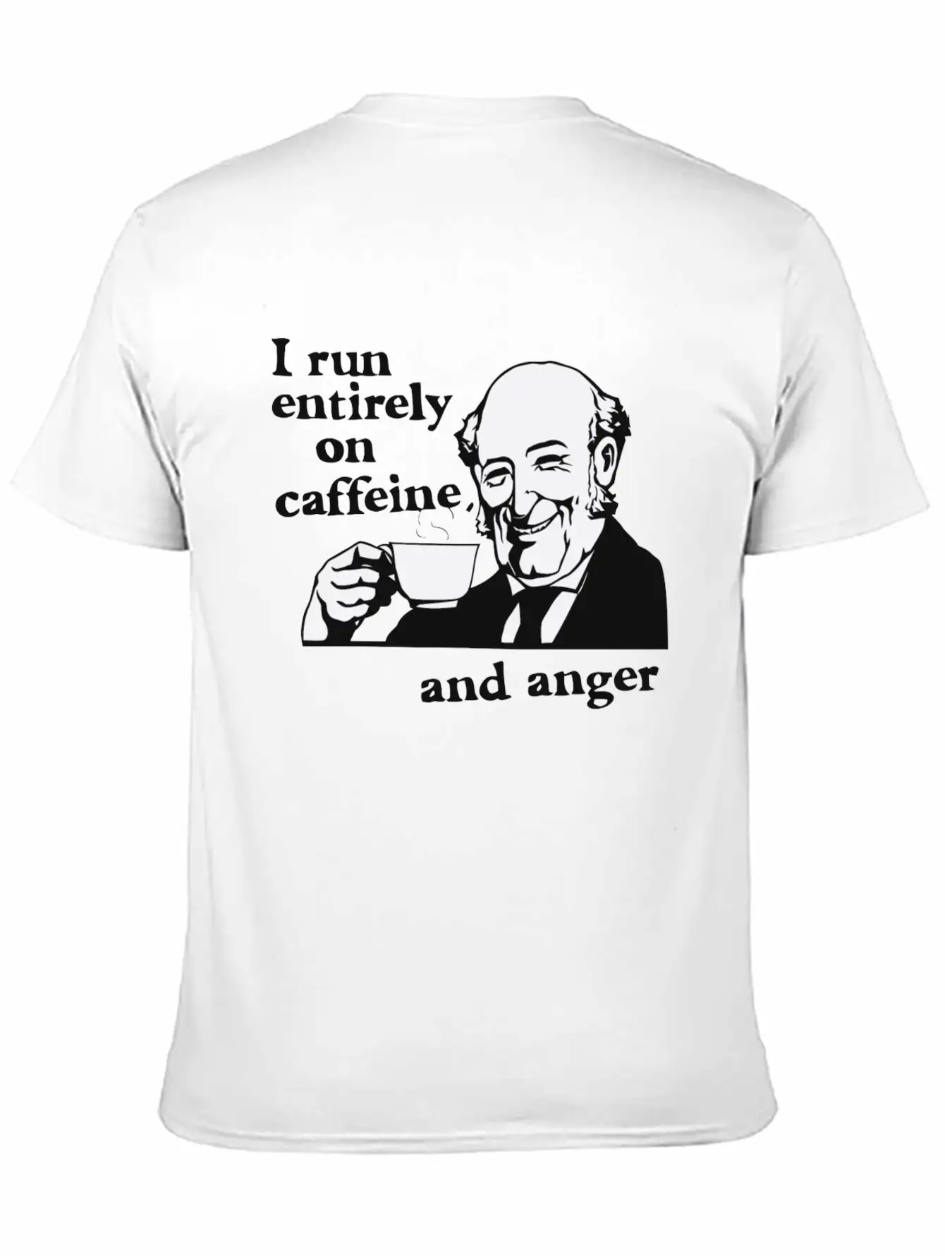 Running On Caffeine And Anger Essential Cotton Tee For Daily Outfits – Unisex Style
