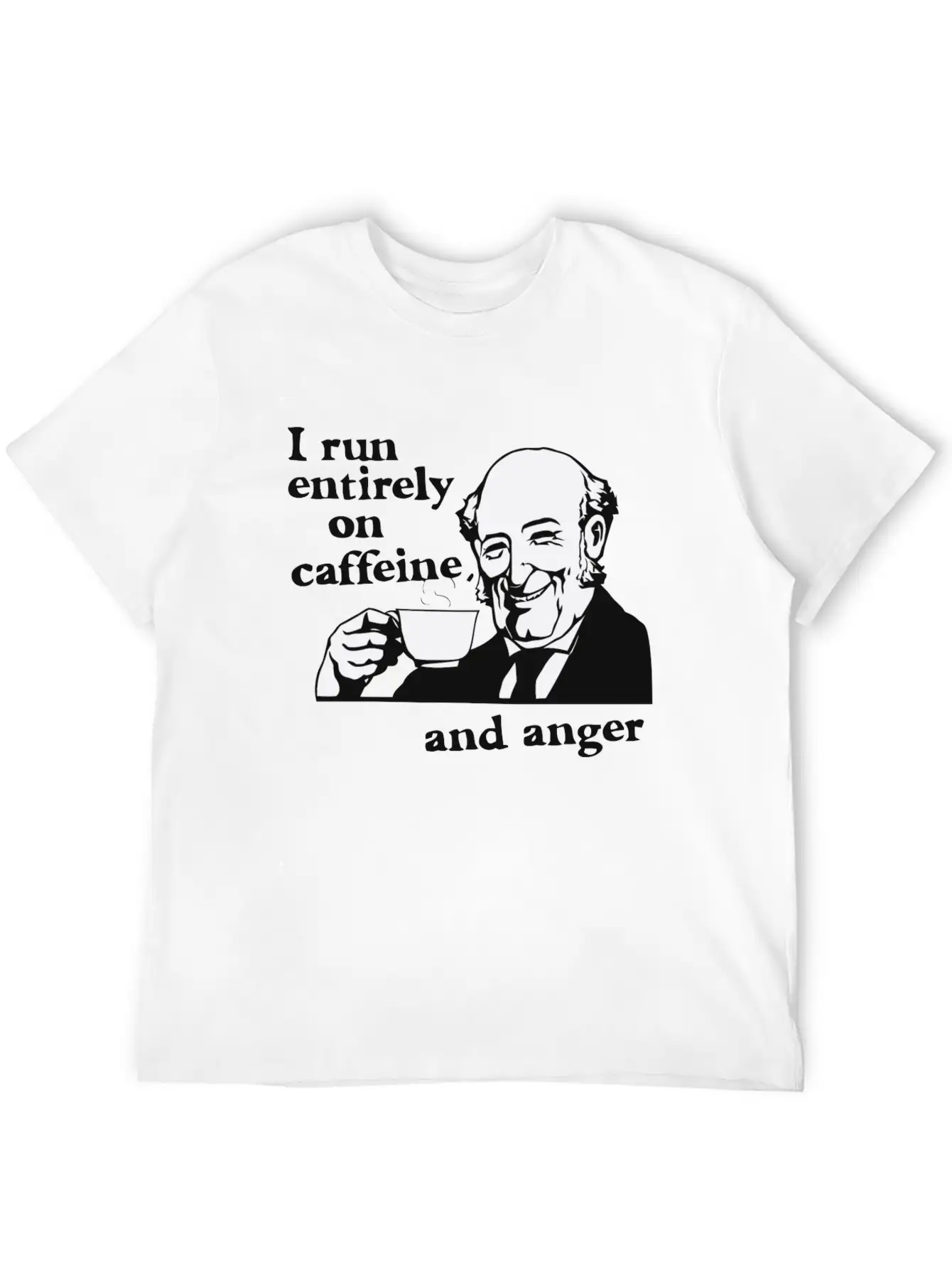 Running On Caffeine And Anger Essential Cotton Tee For Daily Outfits – Unisex Style