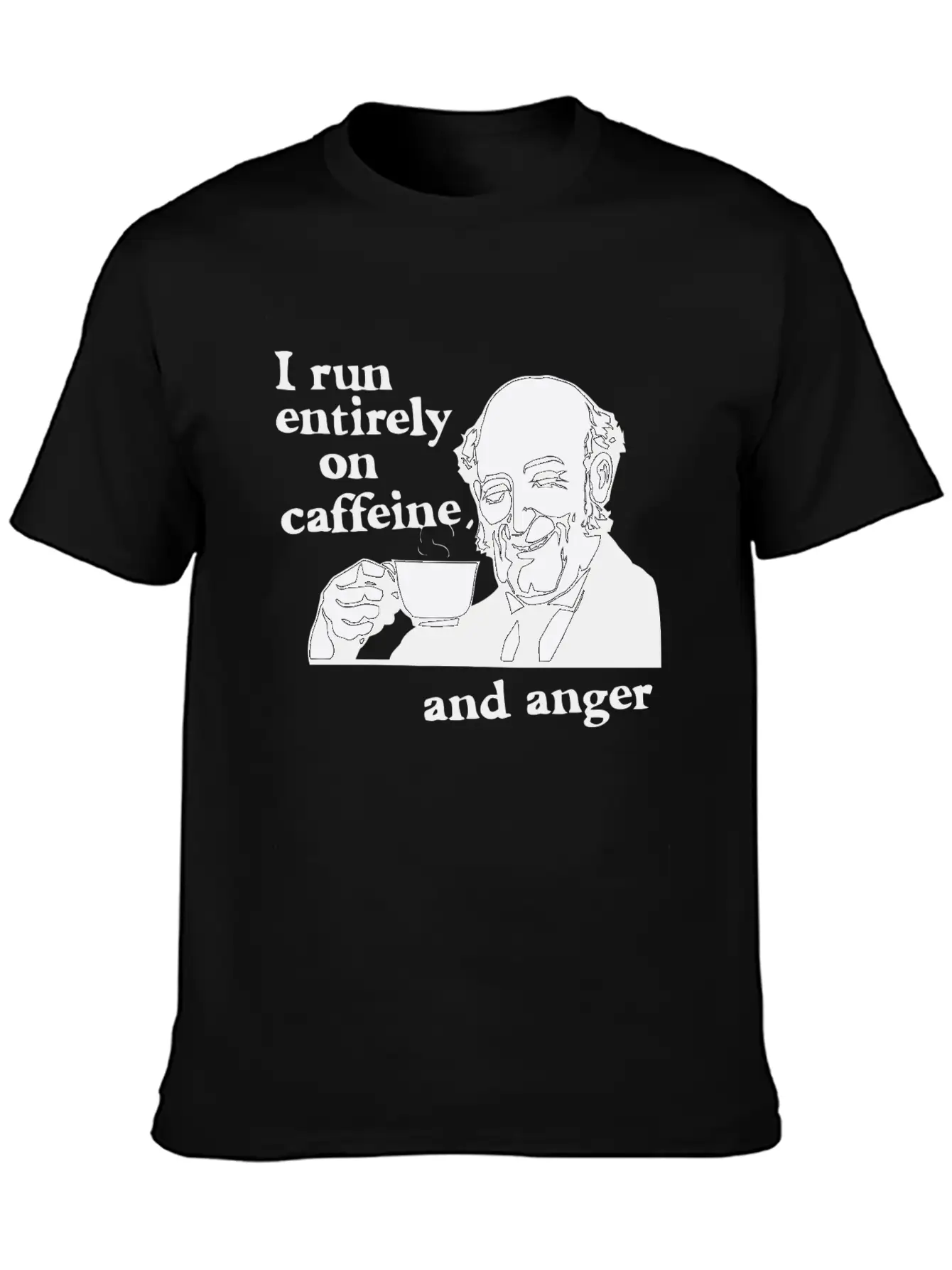Running On Caffeine And Anger Essential Cotton Tee For Daily Outfits – Unisex Style