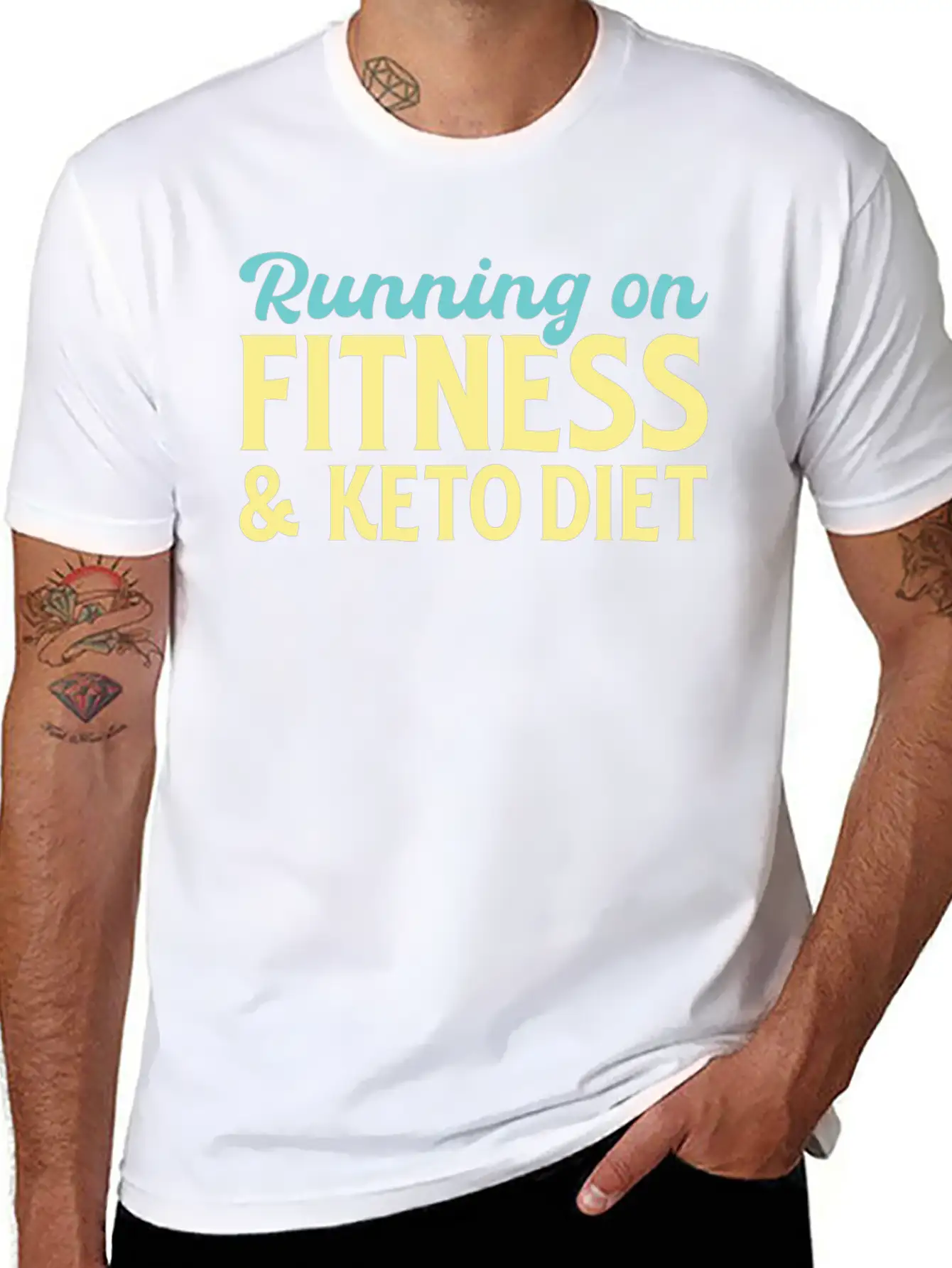 Running On Fitness And Keto Diet Relaxed Everyday Tee – Lightweight And Durable Cotton