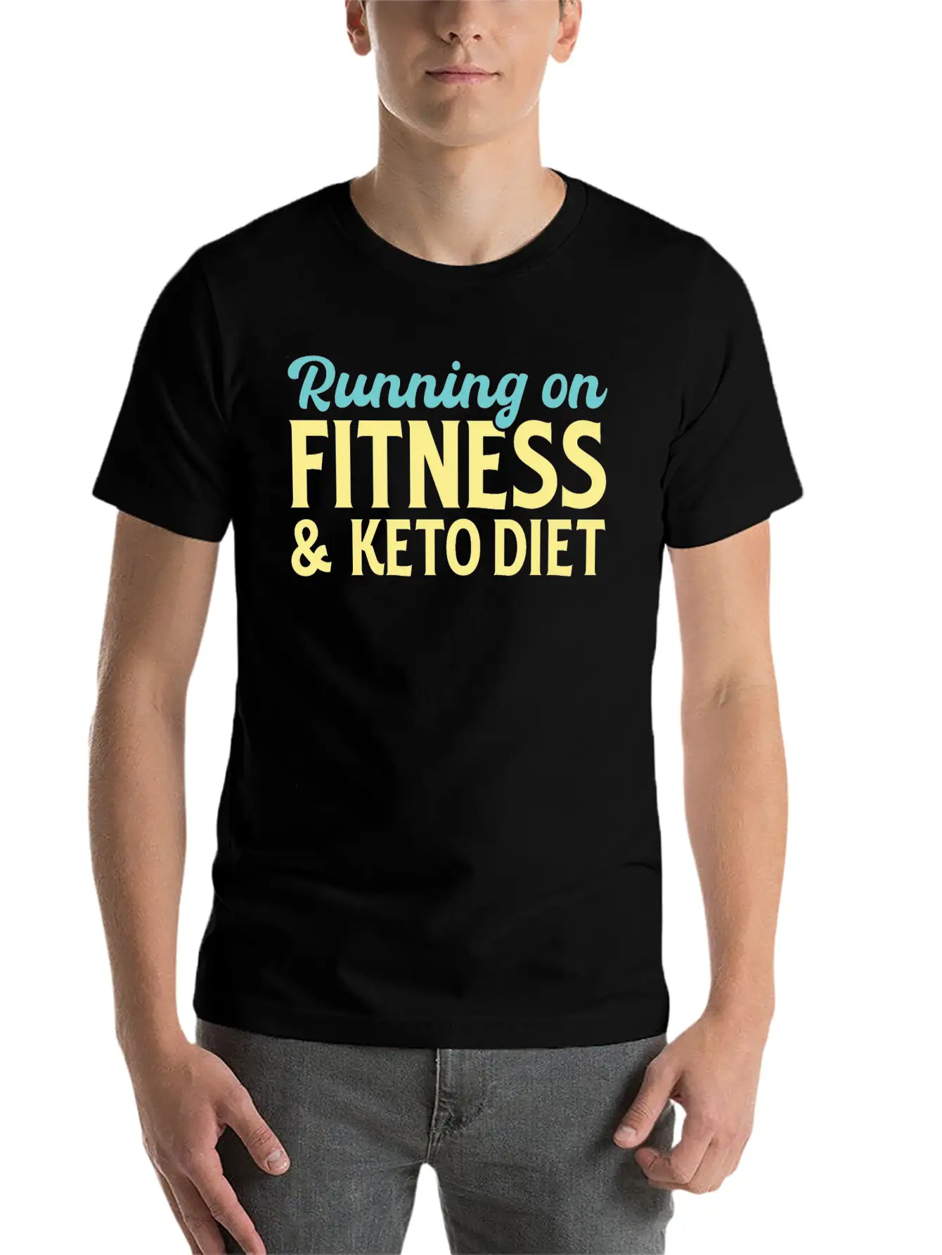Running On Fitness And Keto Diet Relaxed Everyday Tee – Lightweight And Durable Cotton