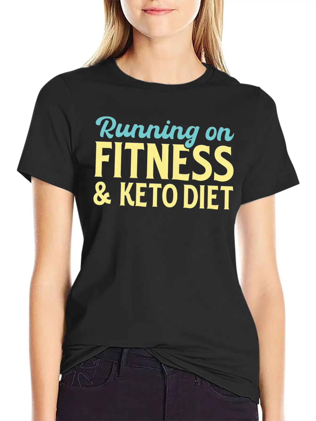 Running On Fitness And Keto Diet Relaxed Everyday Tee – Lightweight And Durable Cotton