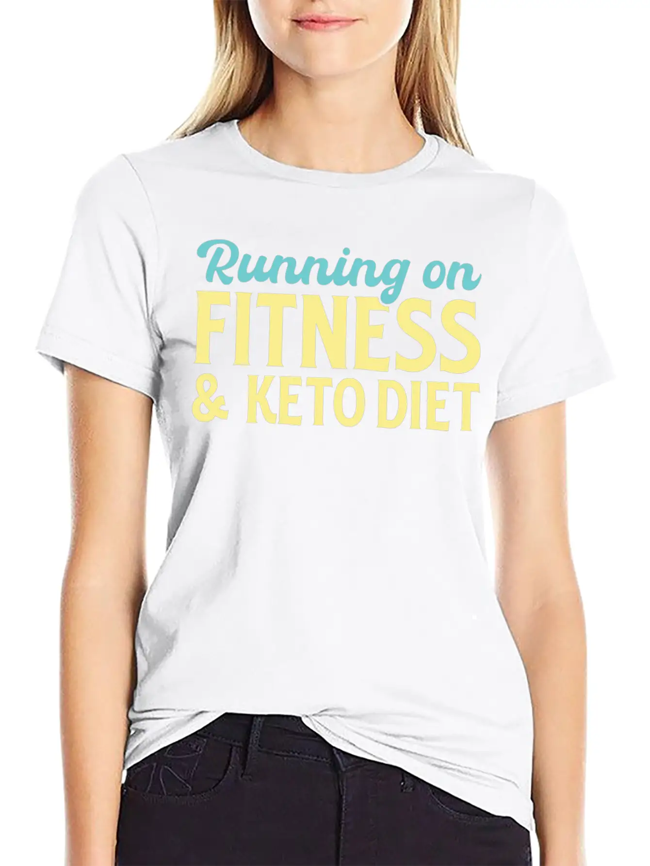 Running On Fitness And Keto Diet Relaxed Everyday Tee – Lightweight And Durable Cotton