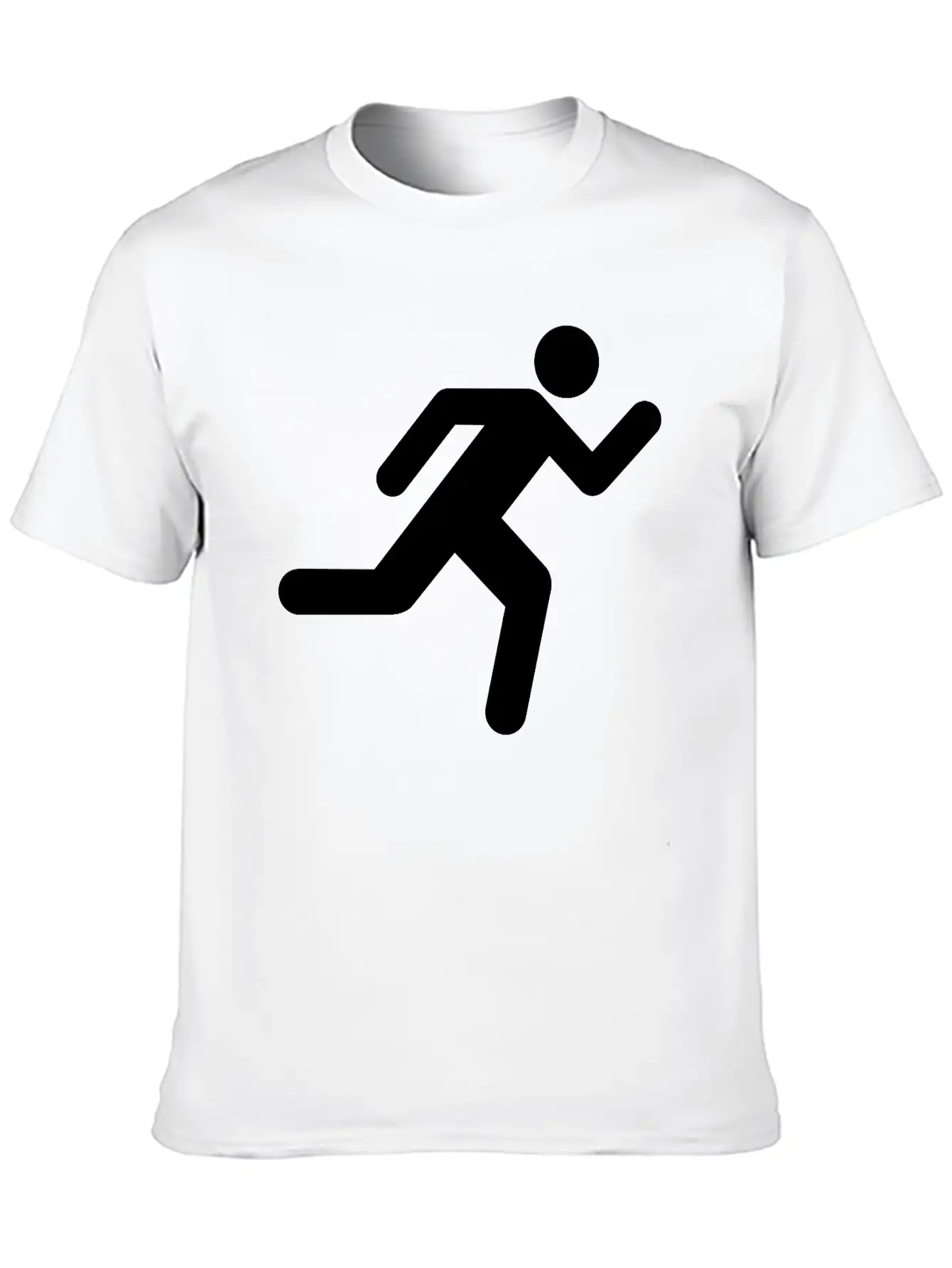 Running Person Essential Cotton Tee For Daily Outfits – Unisex Style