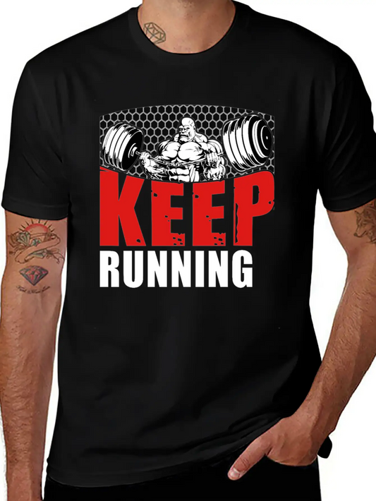 Running Runner, Run Keep Running Classic Fit Graphic Tee For Daily Comfort – Unisex Cotton Shirt