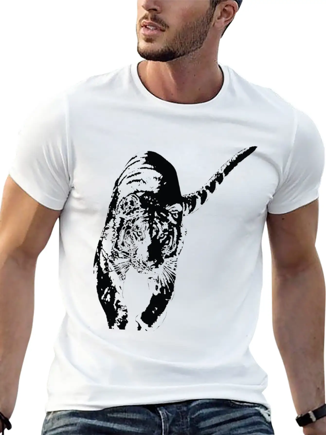 Running Tiger Basic Graphic T-Shirt – Daily Comfort In Soft Cotton