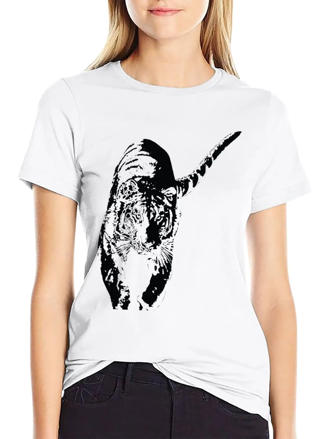 Running Tiger Basic Graphic T-Shirt – Daily Comfort In Soft Cotton