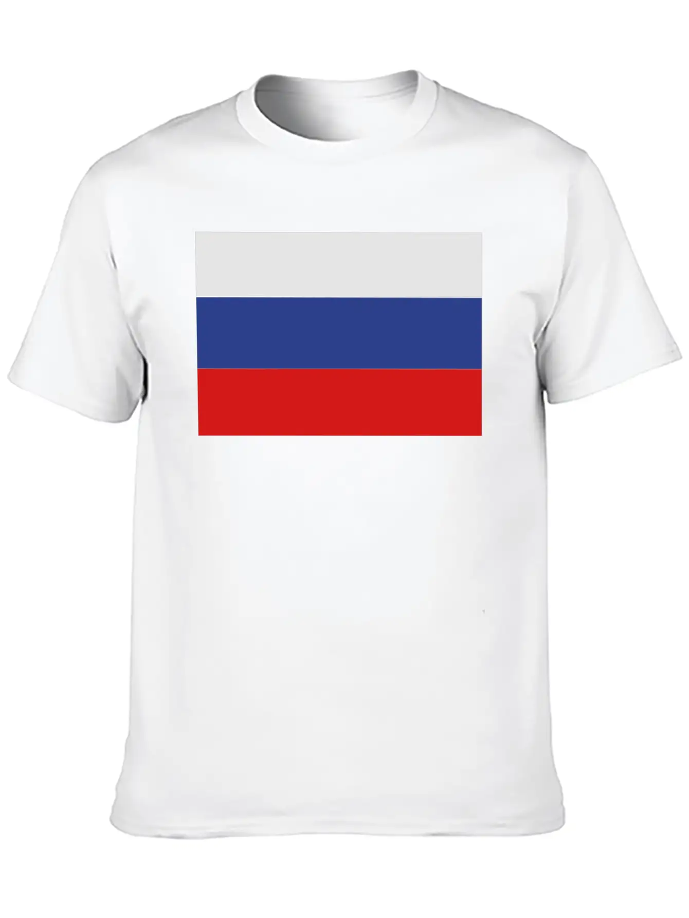 Russian Flag Modern Fit Casual T-Shirt – Clean And Versatile Design