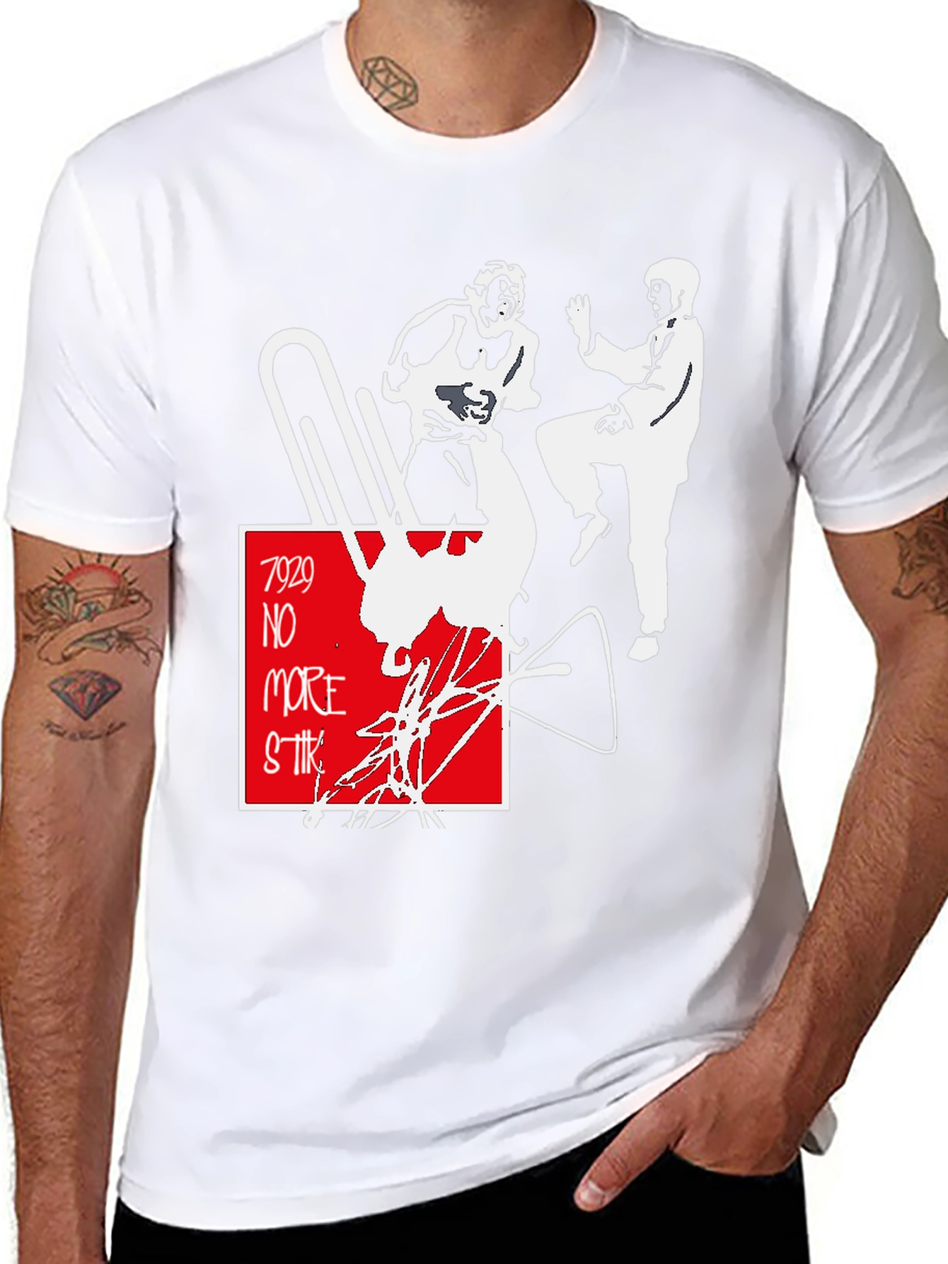 7929 No More Strike Graphic T-Shirt