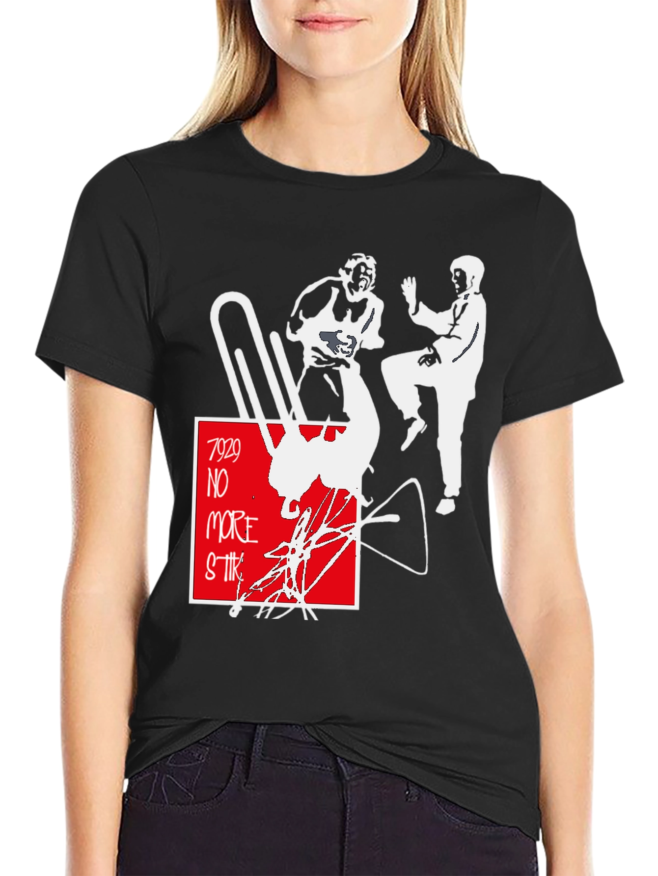 7929 No More Strike Graphic T-Shirt