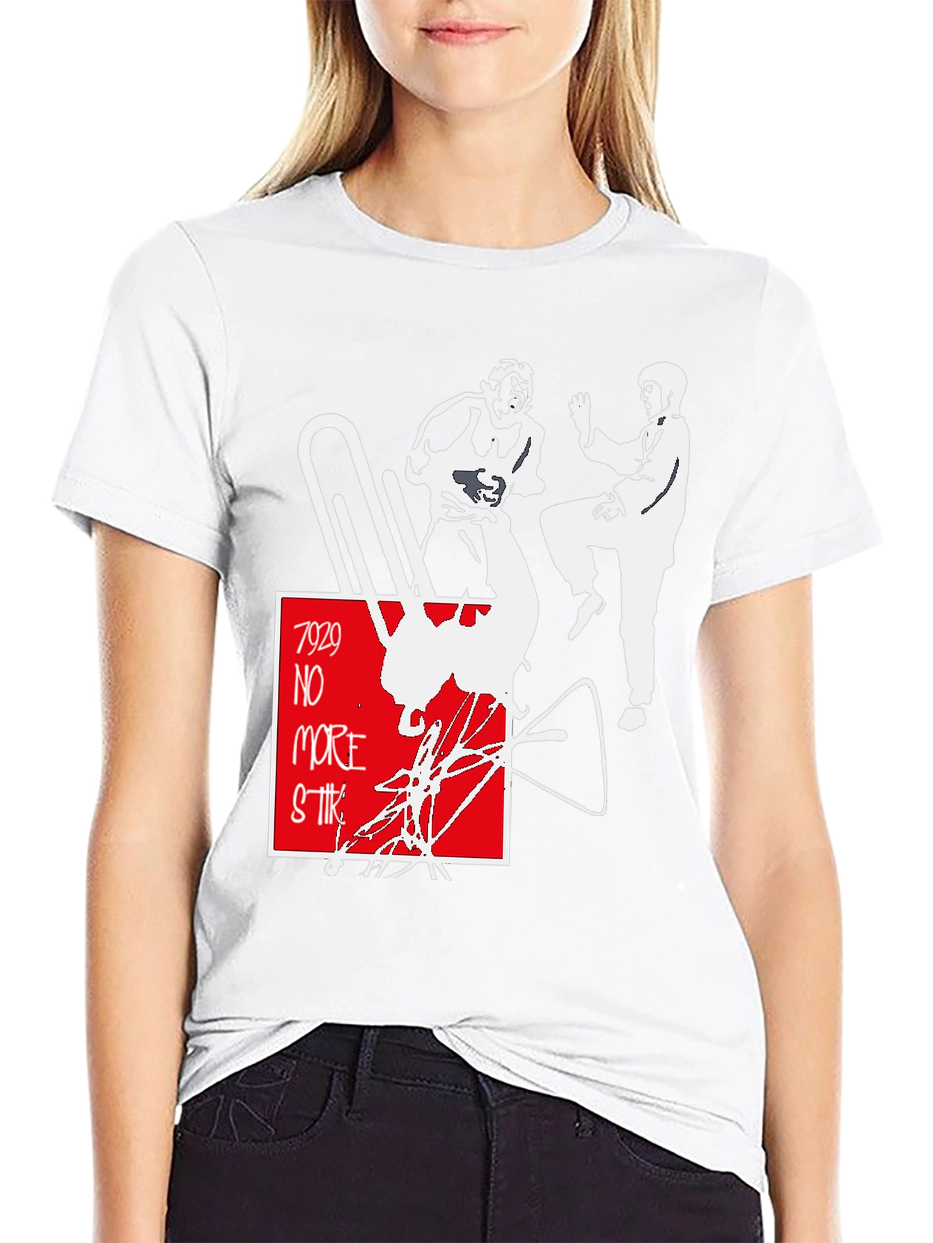 7929 No More Strike Graphic T-Shirt
