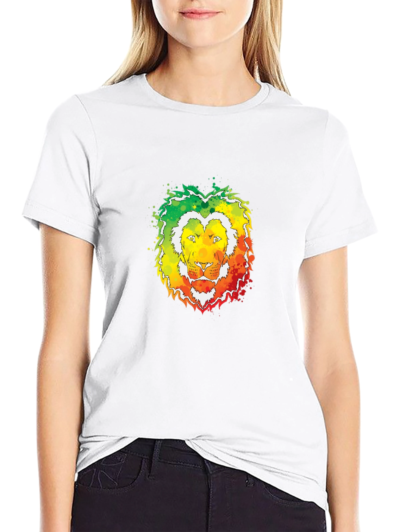 Rasta Lion Head T-Shirt - Reggae Style