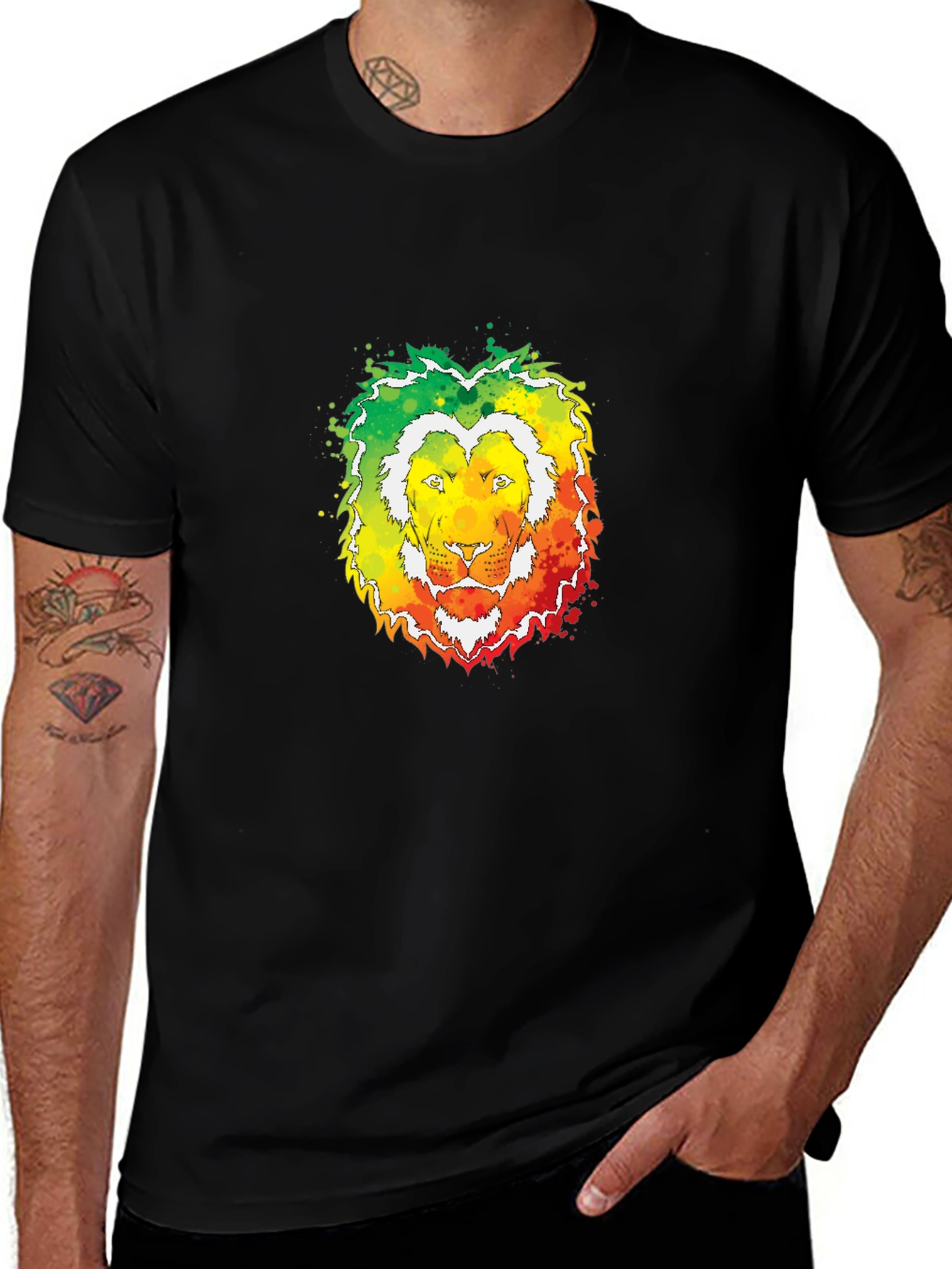 Rasta Lion Head T-Shirt - Reggae Style