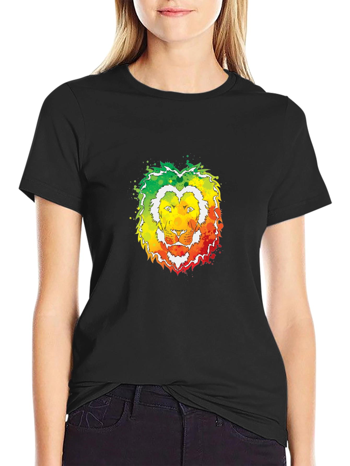 Rasta Lion Head T-Shirt - Reggae Style