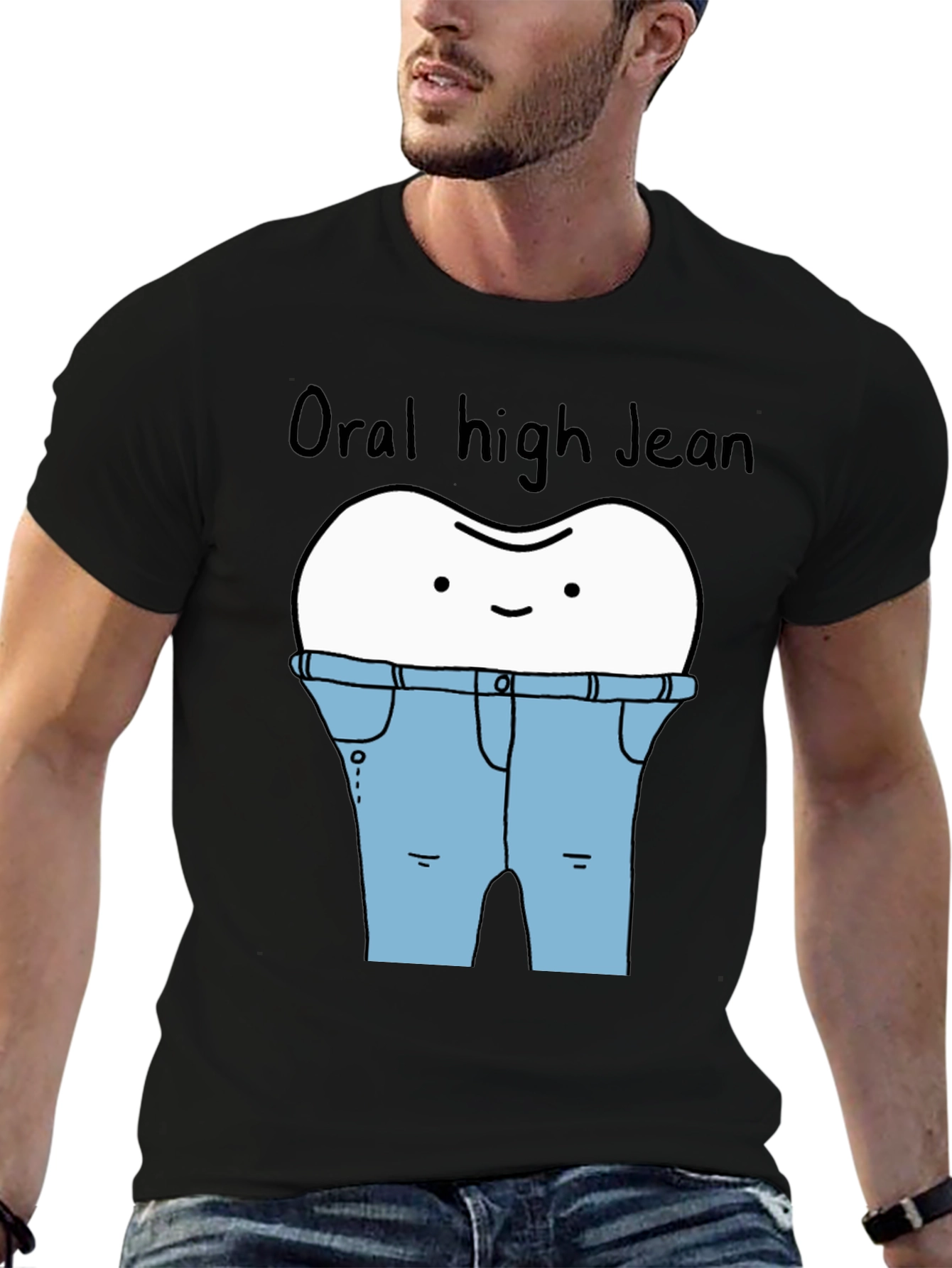 Oral High Jean Funny T-Shirt