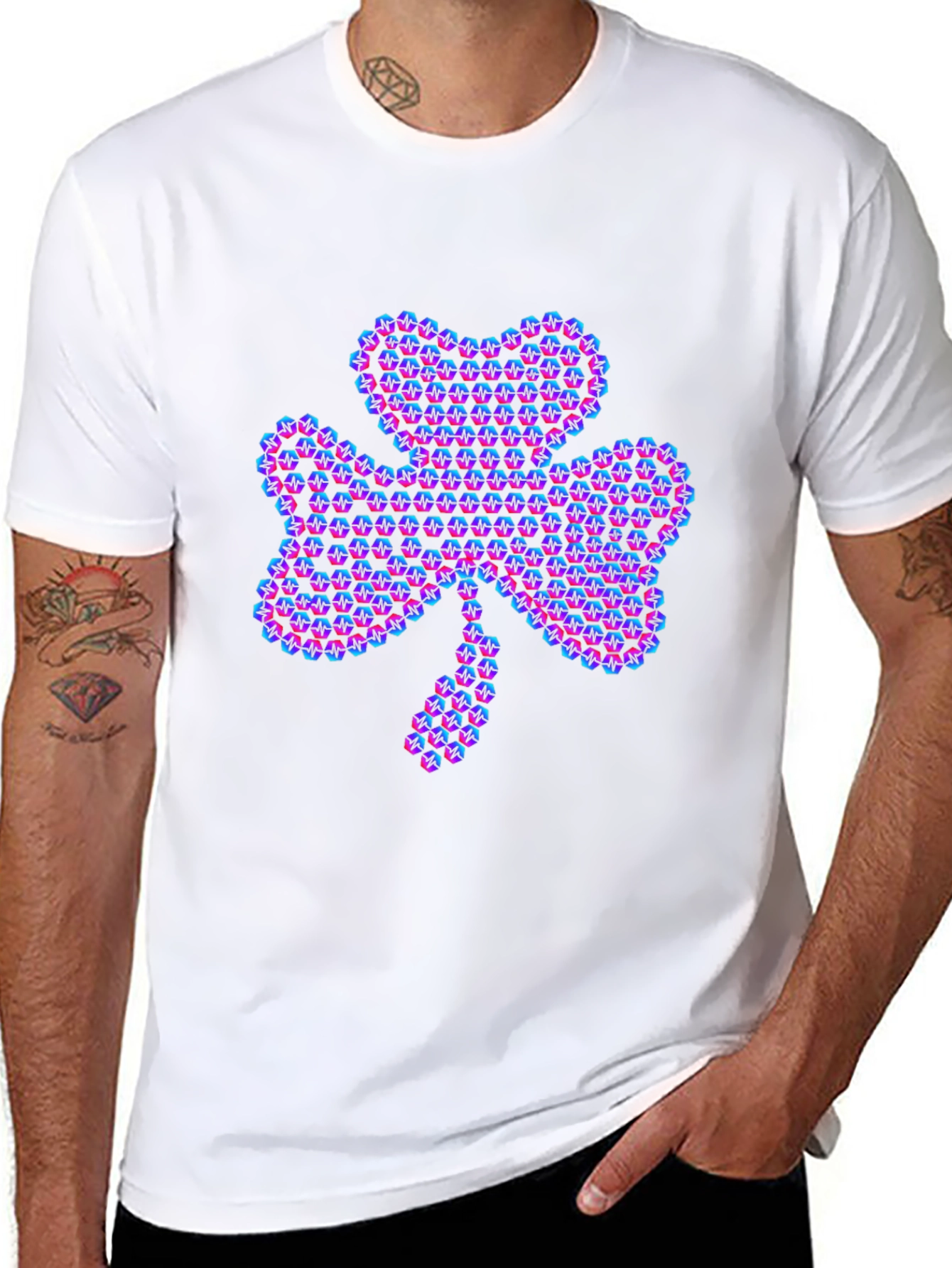 Neon Clover Graphic Tee