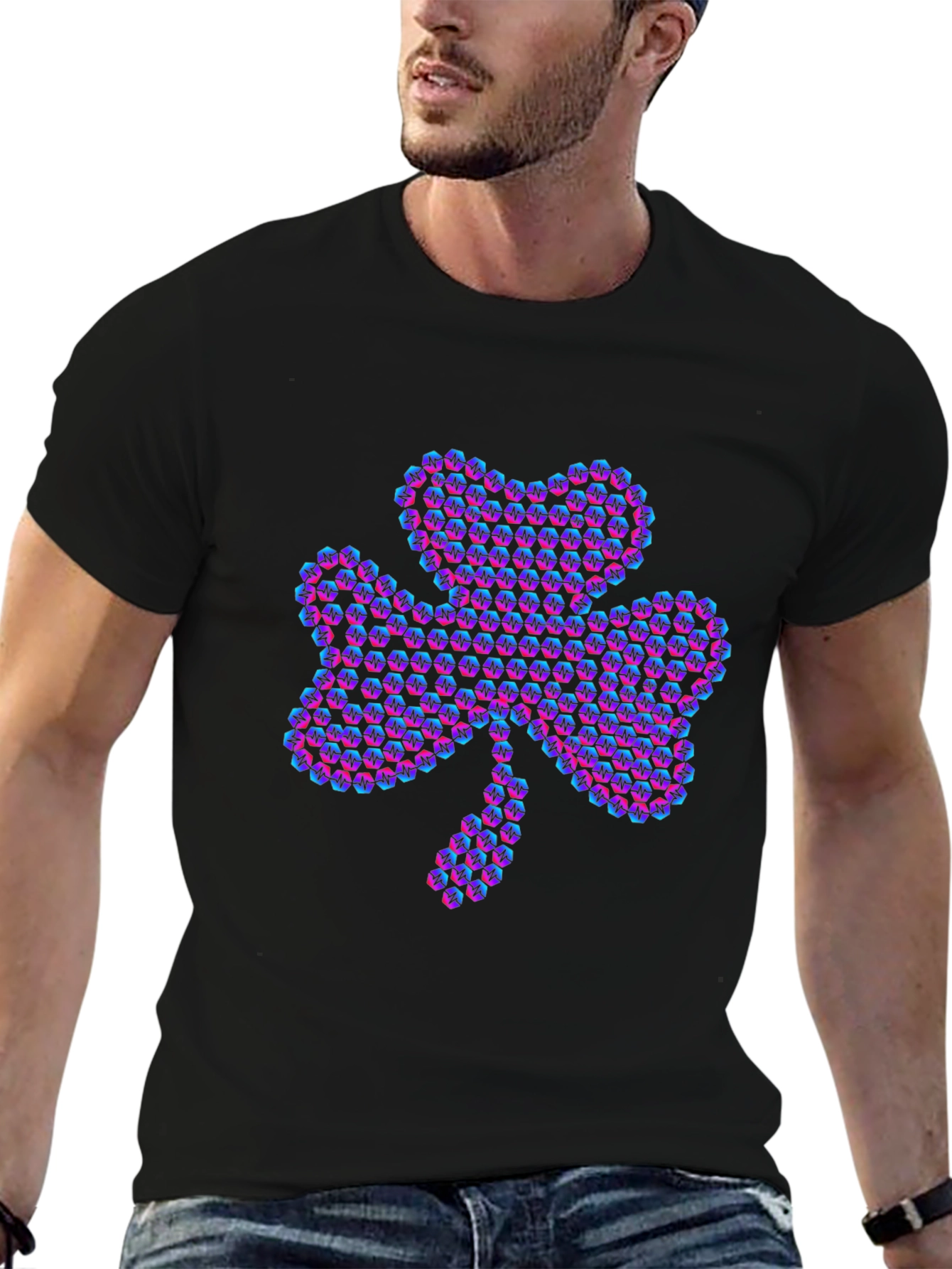 Neon Clover Graphic Tee