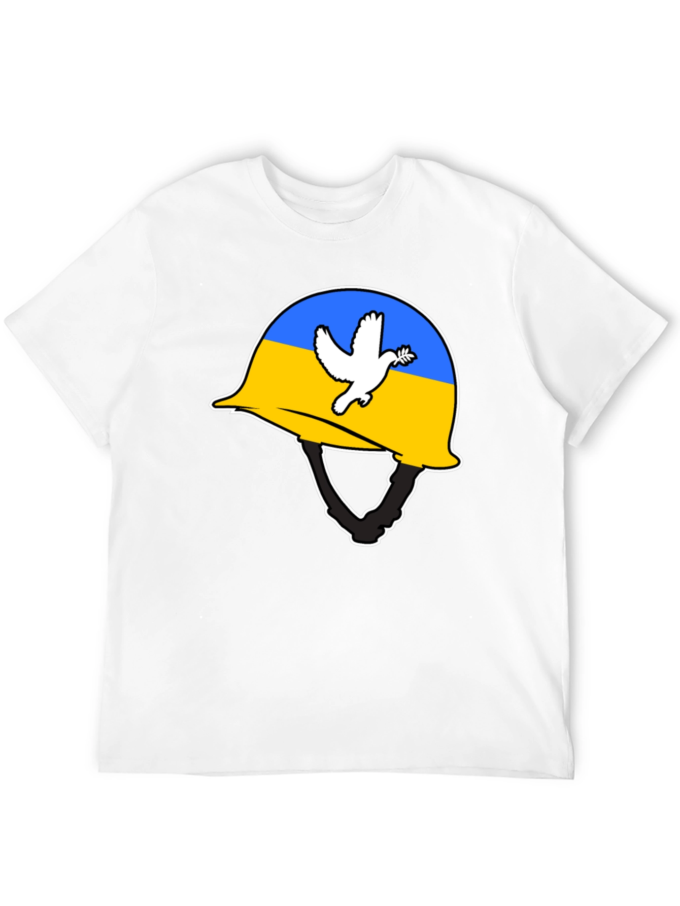 Ukraine Peace Dove Helmet T-Shirt