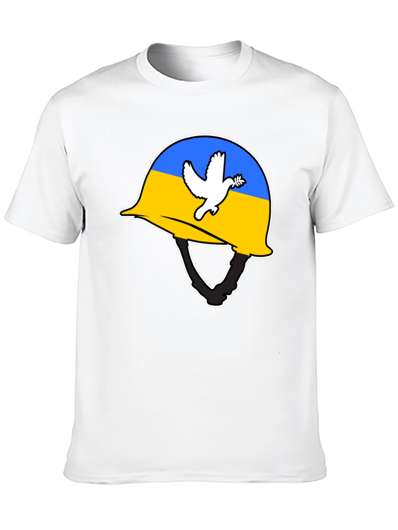 Ukraine Peace Dove Helmet T-Shirt