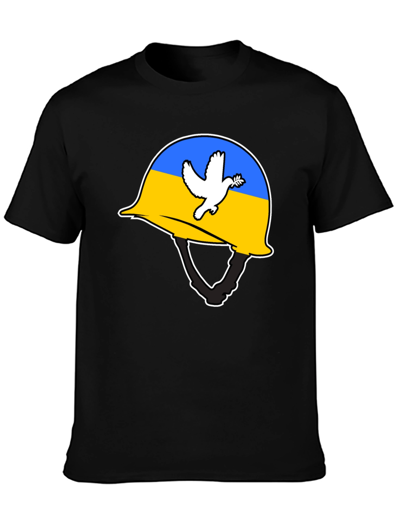 Ukraine Peace Dove Helmet T-Shirt